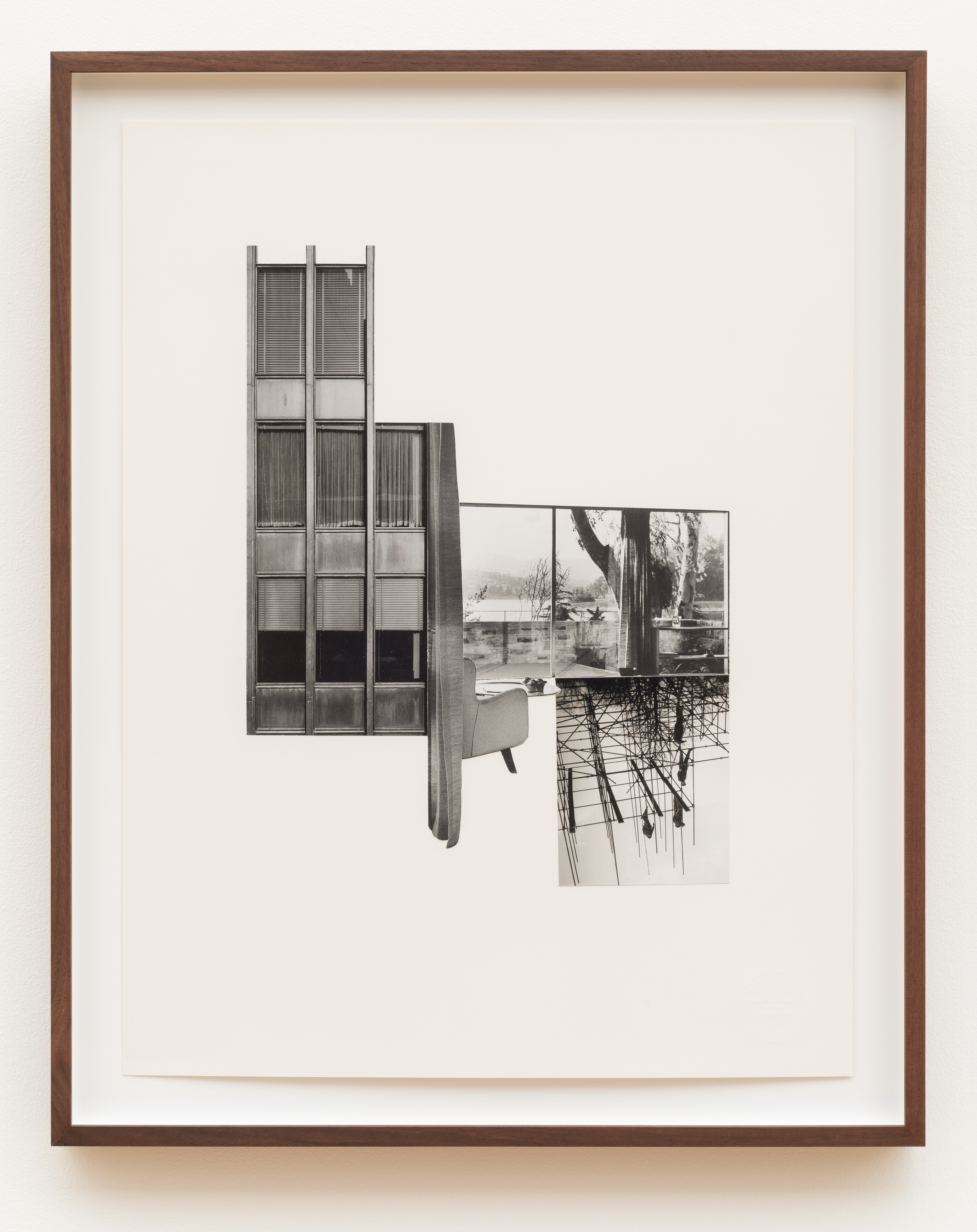 Nothing For As Long As Possible 2019, Collage on archival paper, 23 1/2h x 18w in.