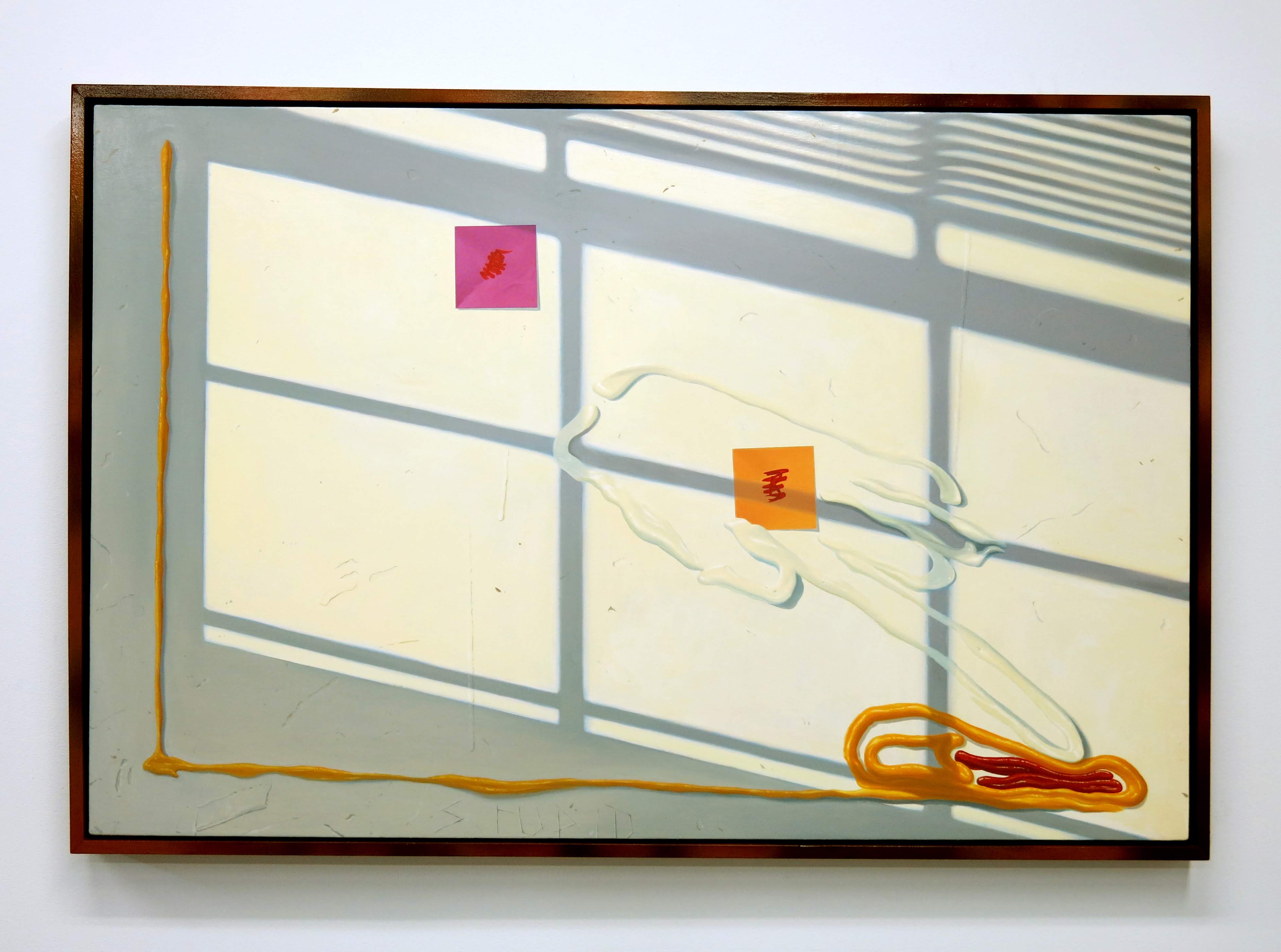 Paul Rouphail, Possible Outcomes. Acrylic and oil on canvas, 2017