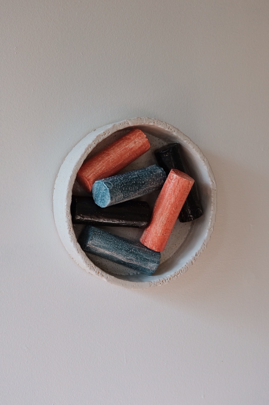 Rod Reliquary (Red, White, Black, Blue), 2025