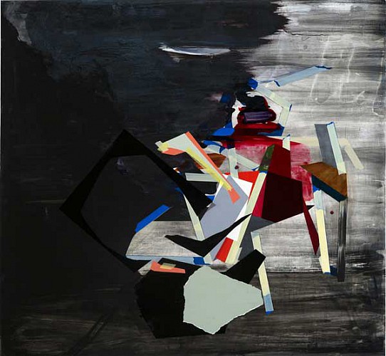 Untitled, acrylic on board 48x52", 122x132cm 