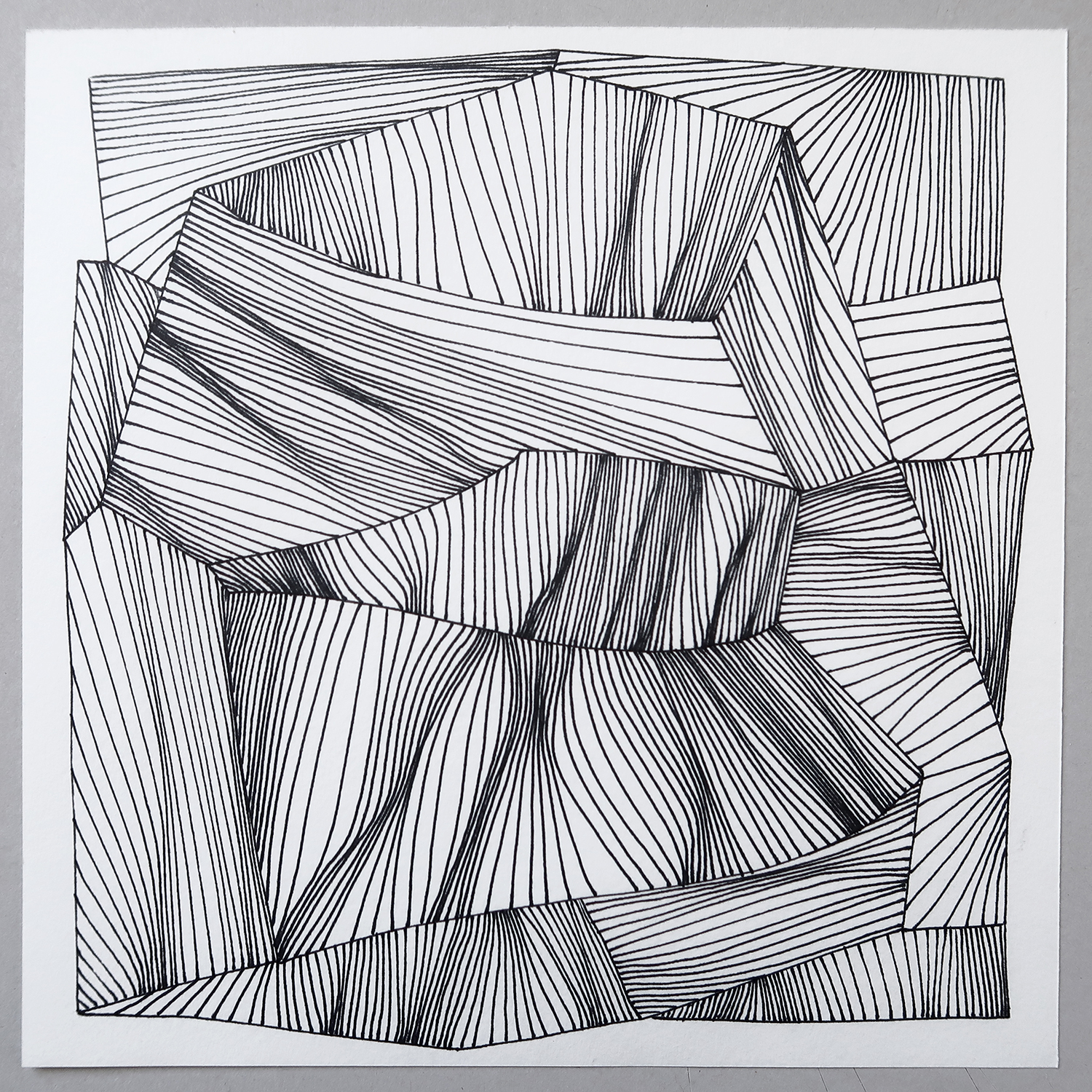 Untitled 520, 2020, Marker pen on paper, 20x20cm