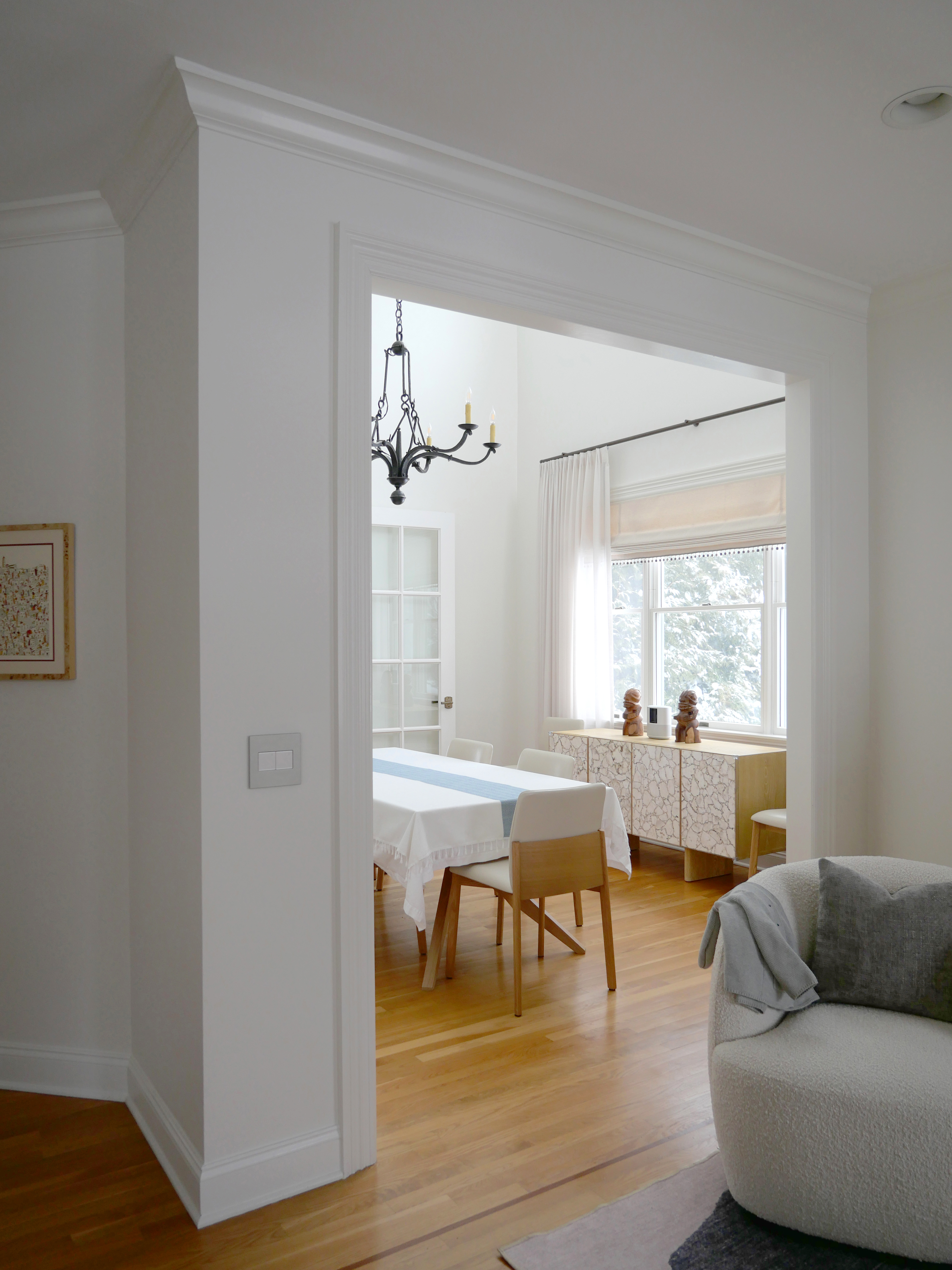 Entry to Double Height Dining Room