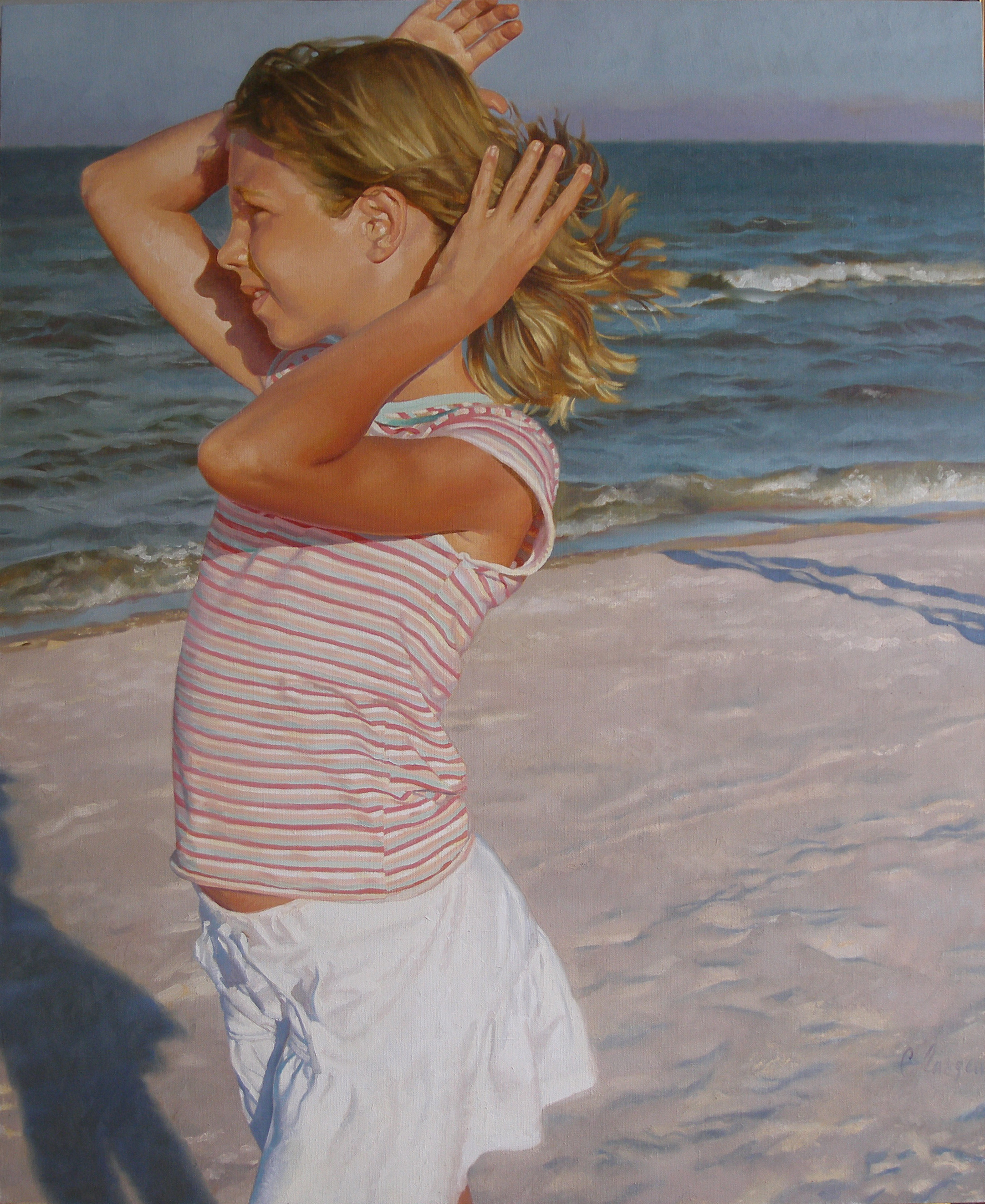 "The wind", 2012, oil on canvas, 120 x 100 cm