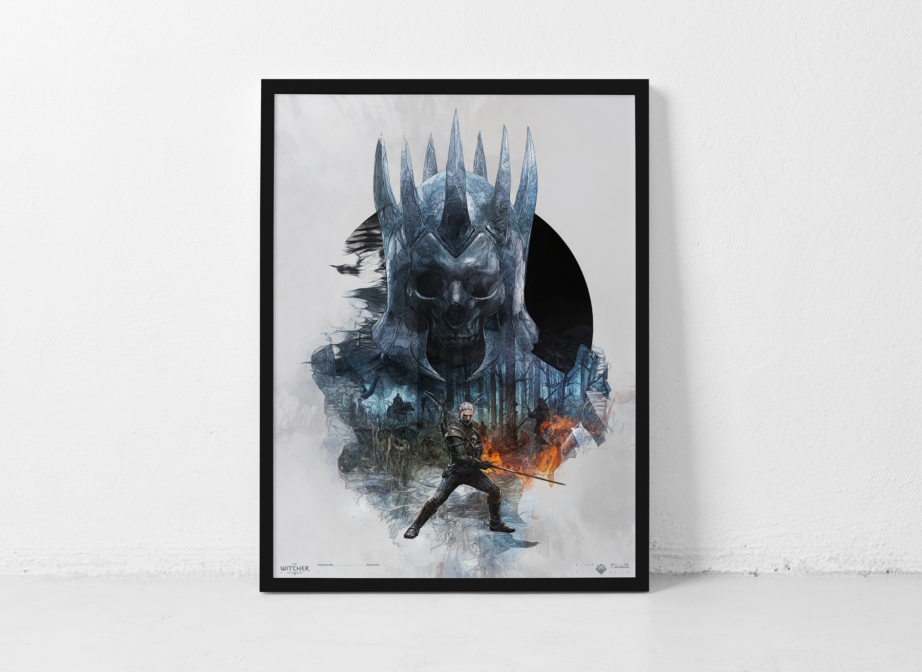 2015 the Witcher 3: Wild Hunt Framed Print Ad/poster Authentic 