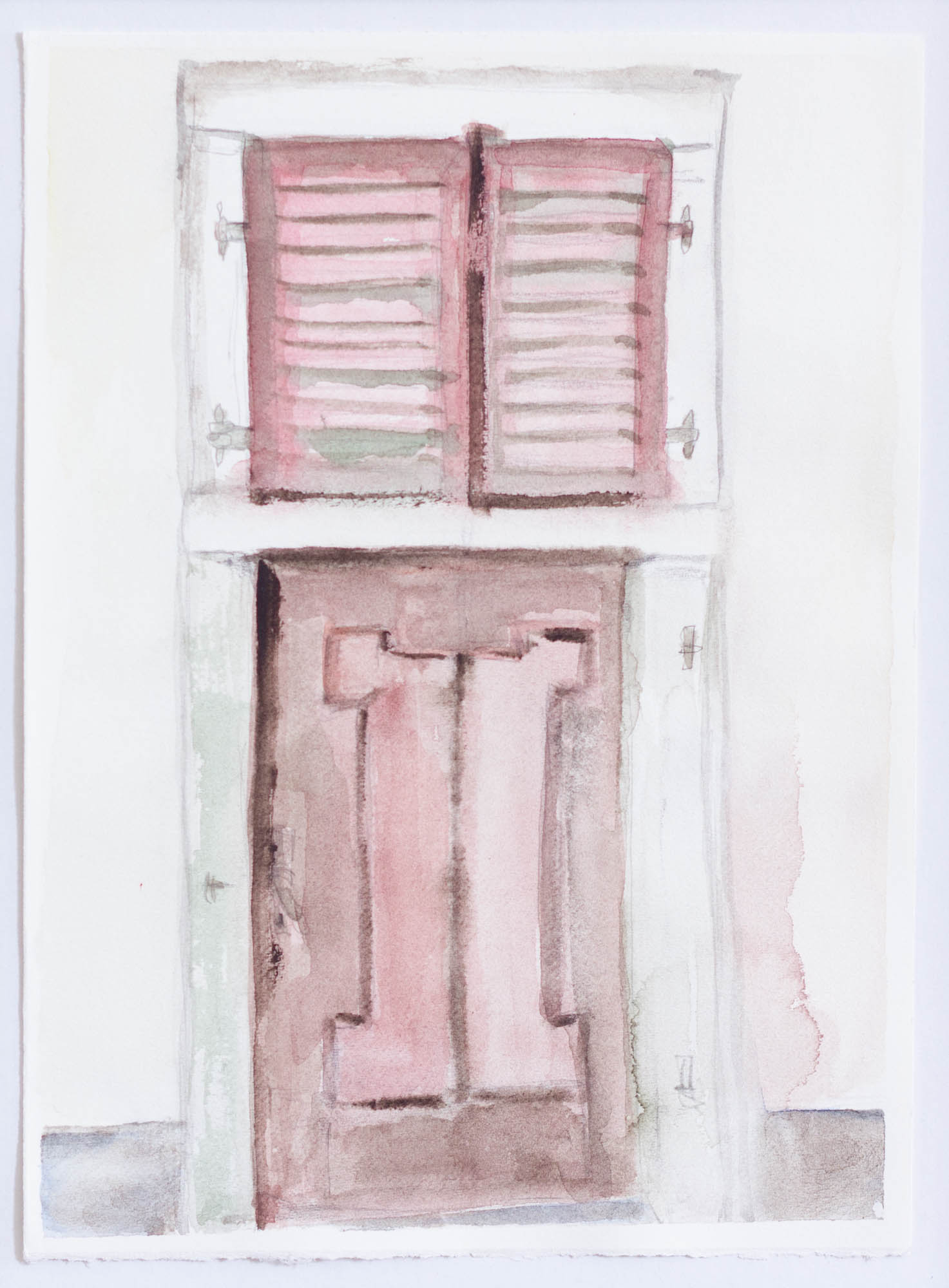 Door I, Watercolour, 2020, 14x19cm