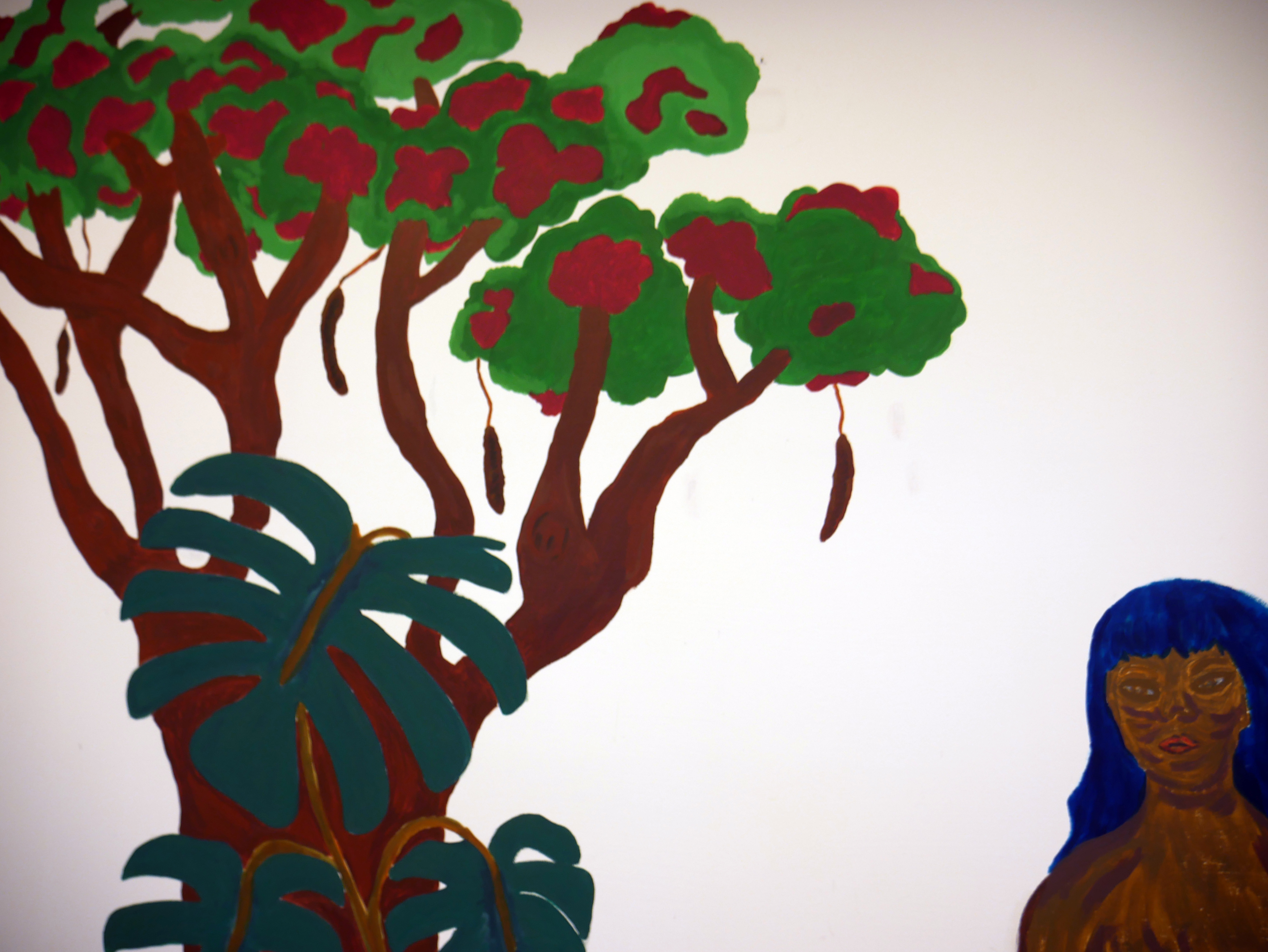 Mural, 3x2mts, 2021, VHS Hietzing, Vienna.