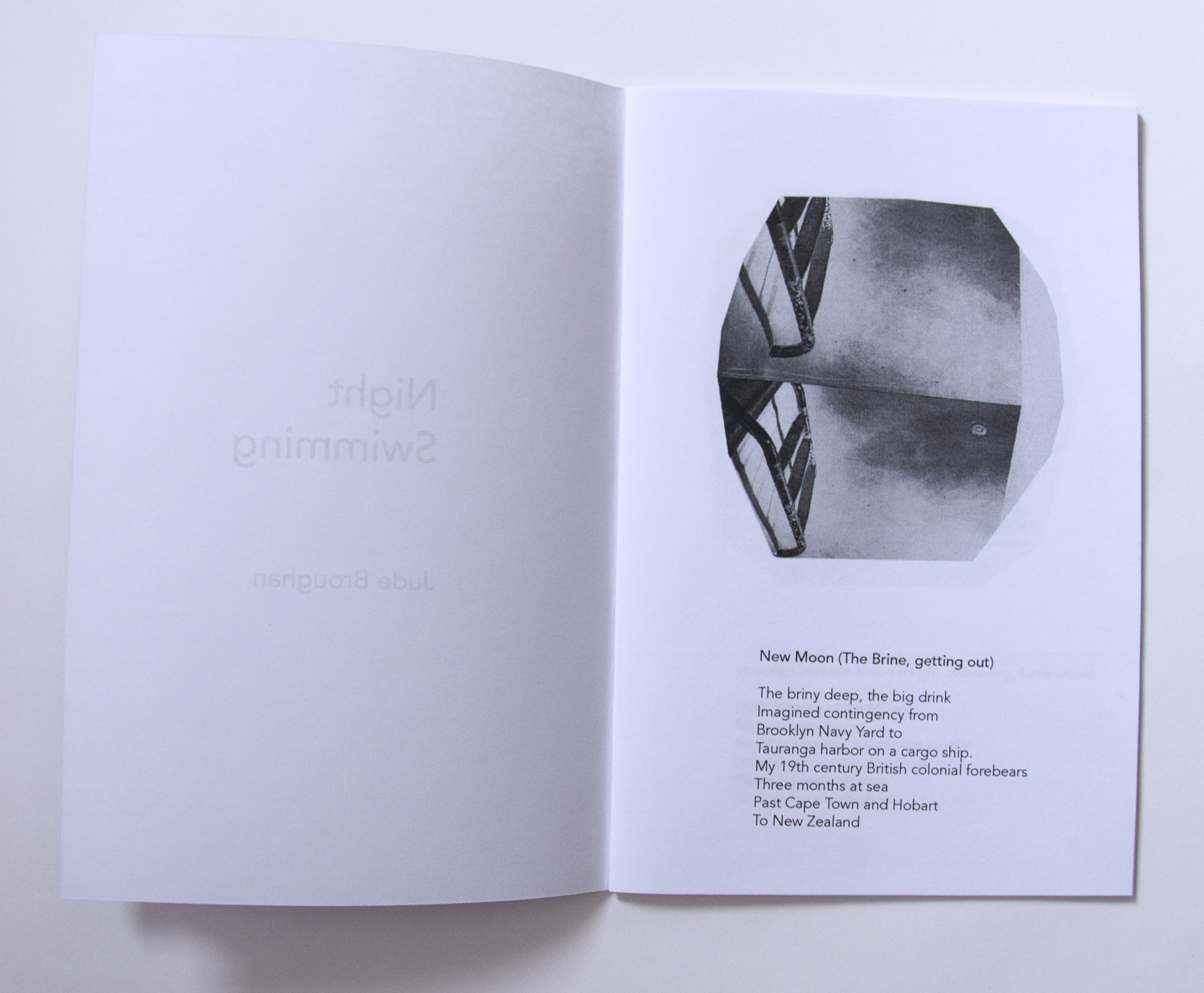 "Night Swimming" inside page