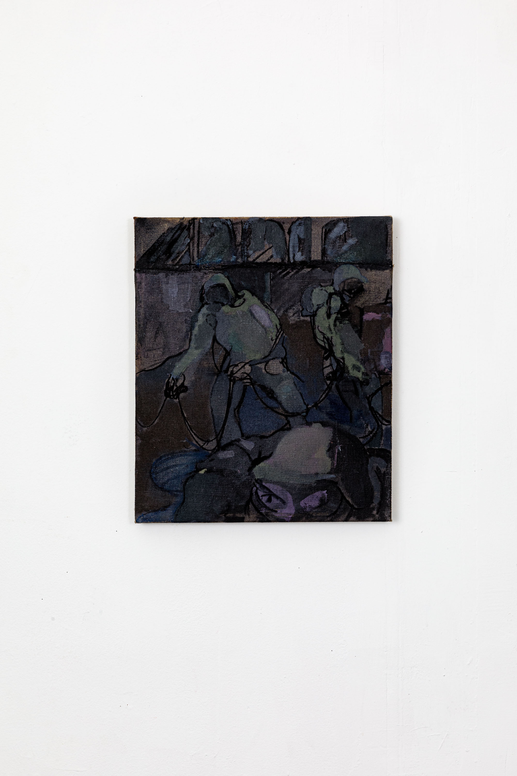 The Cave, Oil on Linen, 18"x15"