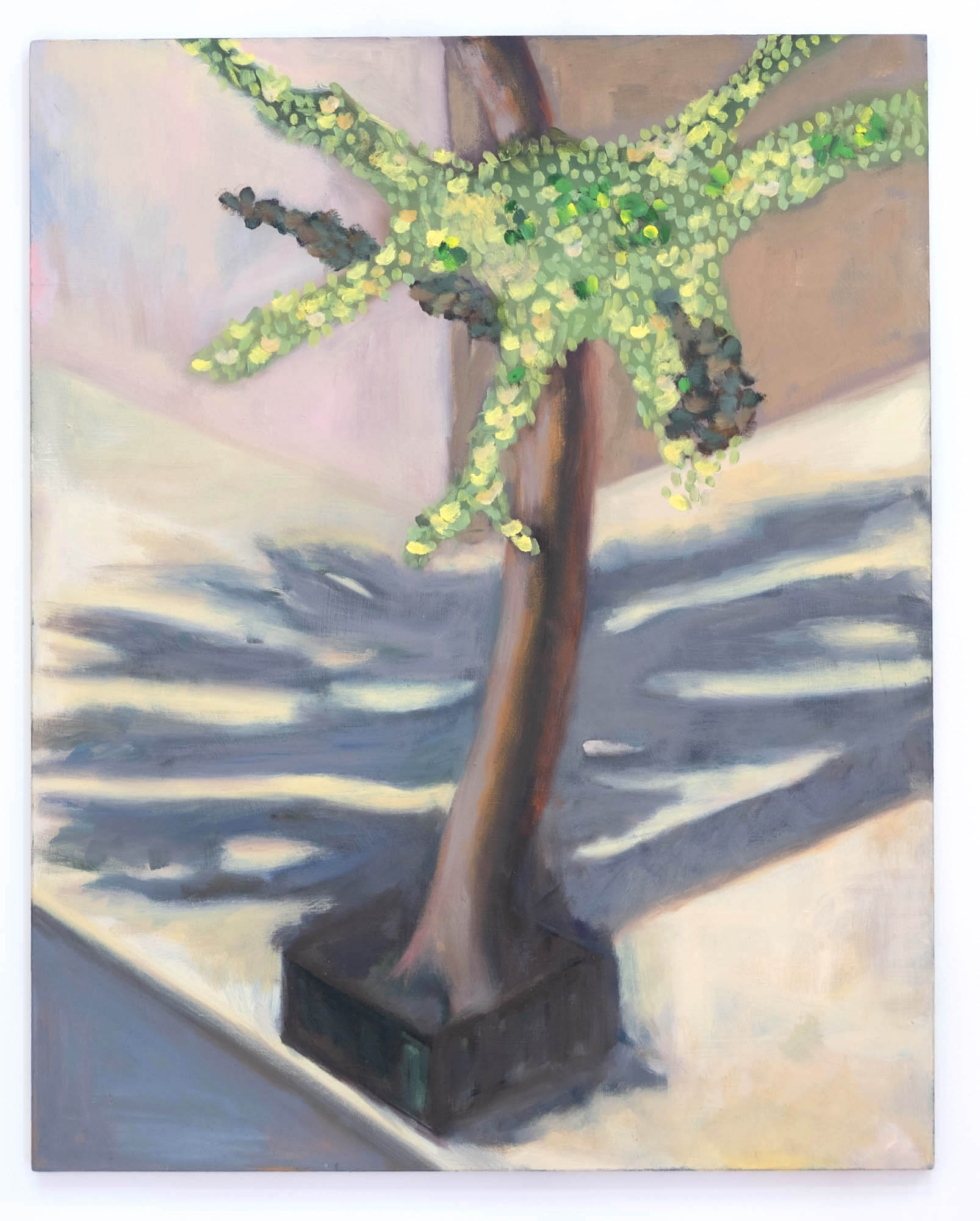 Gingko, Upper West Side, oil on masonite, 20 x 16 inches, 2015