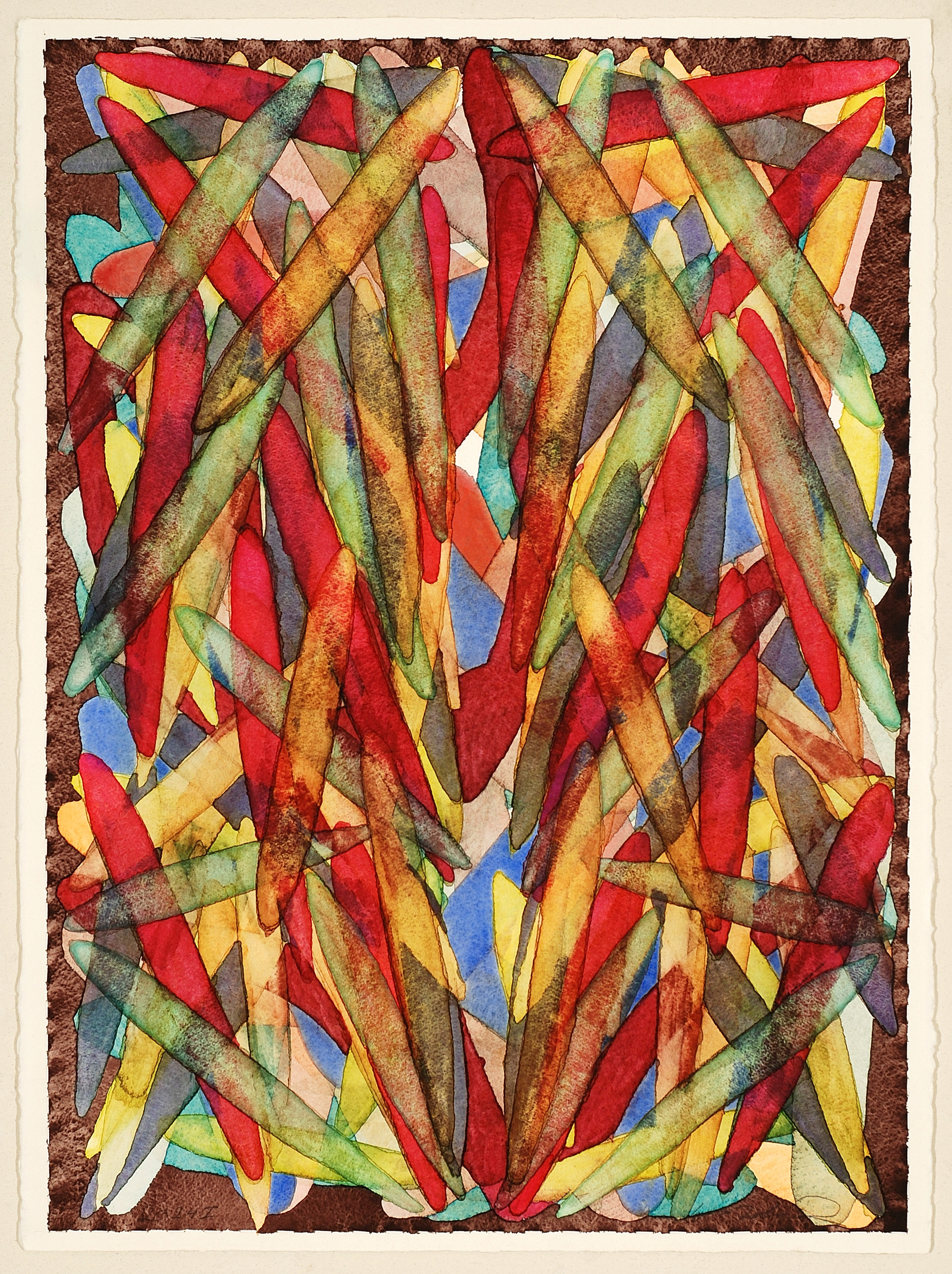 2024 I, watercolor on paper, 30 x 22 inches