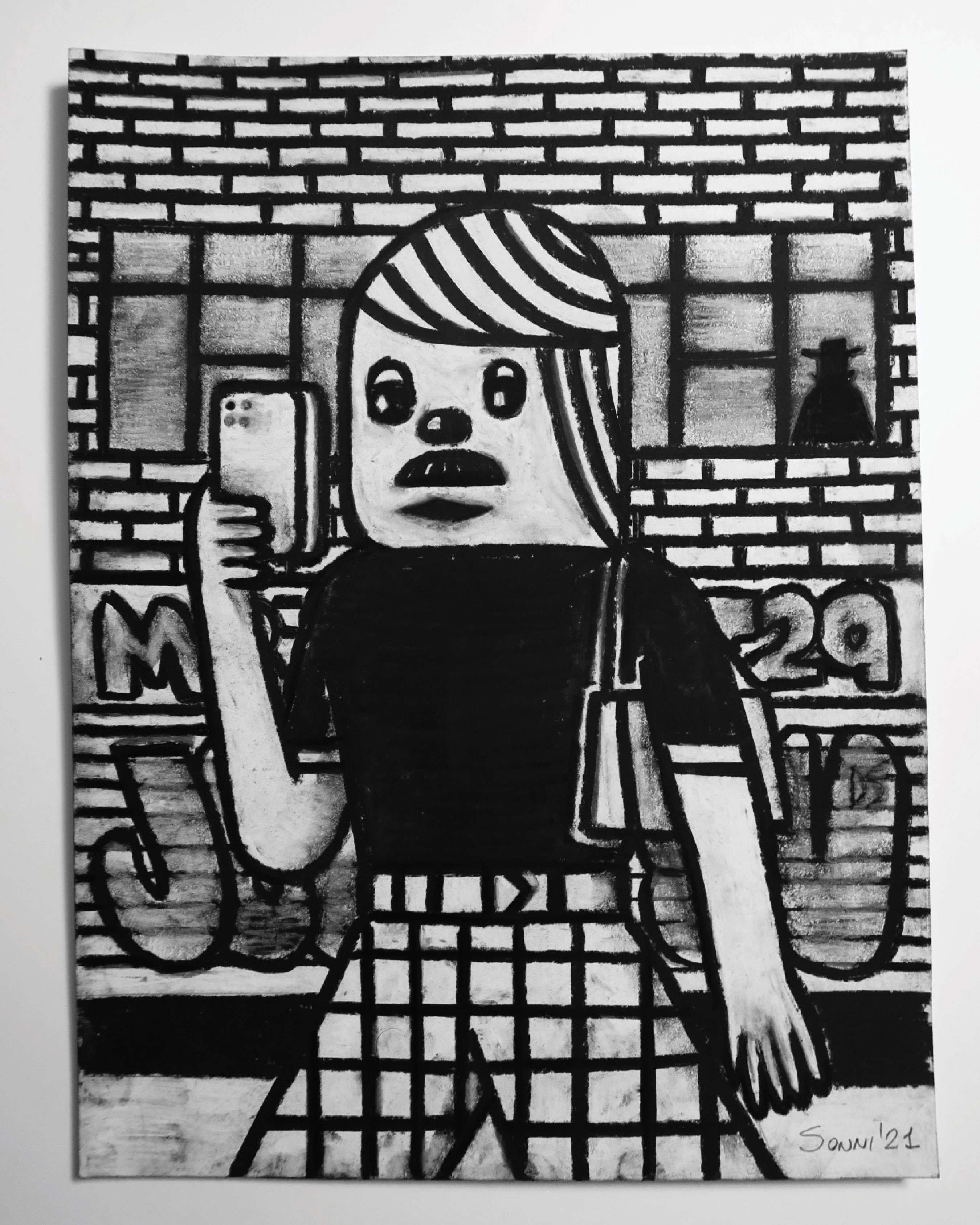 SOFT PASTEL & CHARCOAL ON PAPER12x9 IN // 2021SOLD