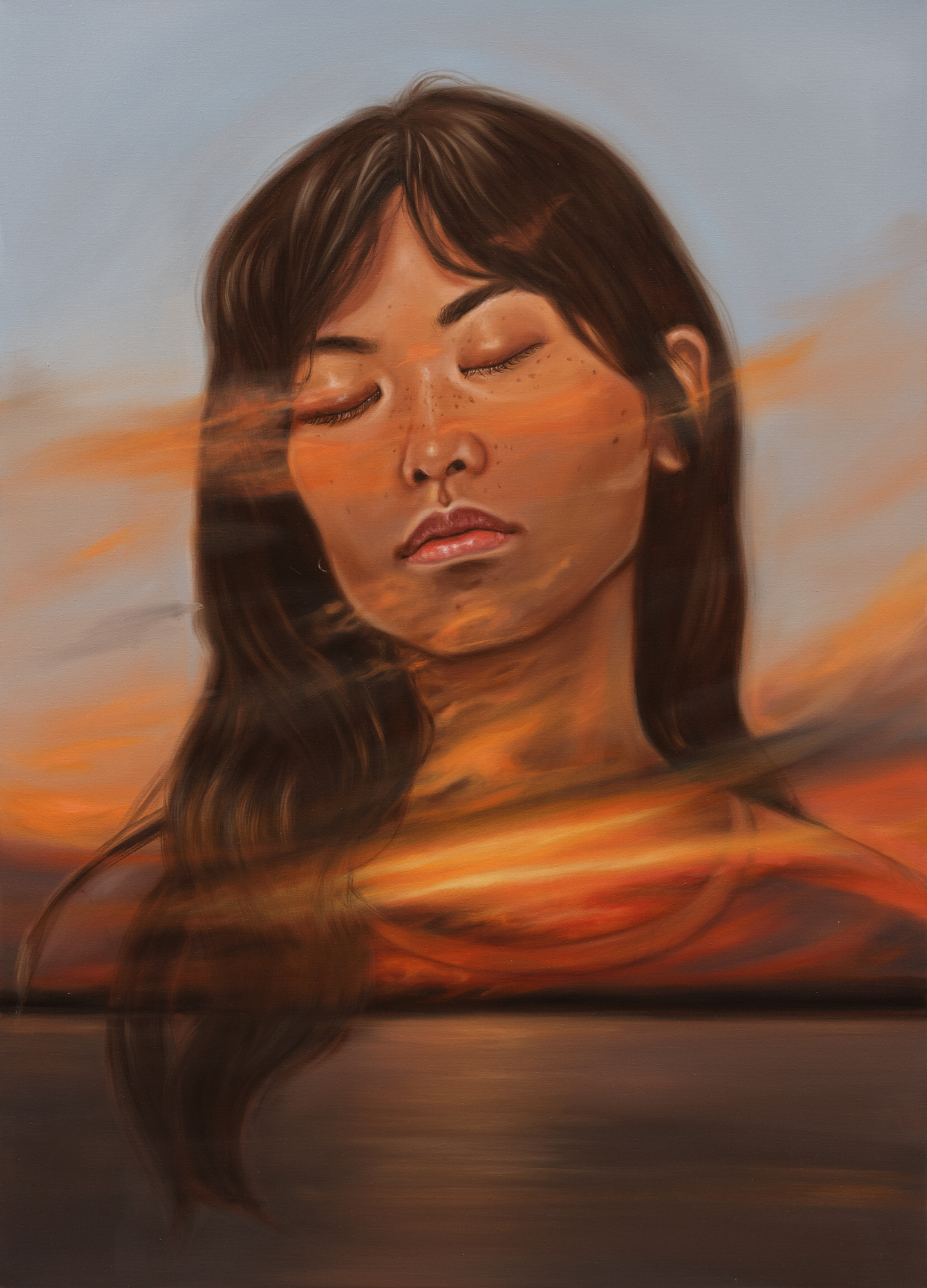 Wavy Baby, Oil on Canvas, 660 x 920mm, 2023