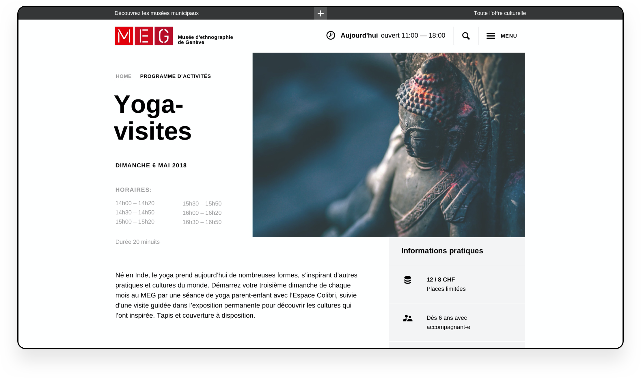 Layout example for new program page