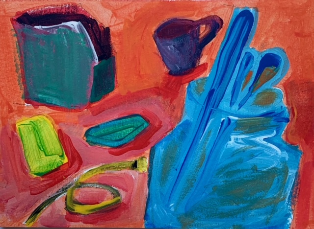 Exercício 02 | 15cm x 10cm | Dorise Ehrlich | 2020 | Guache