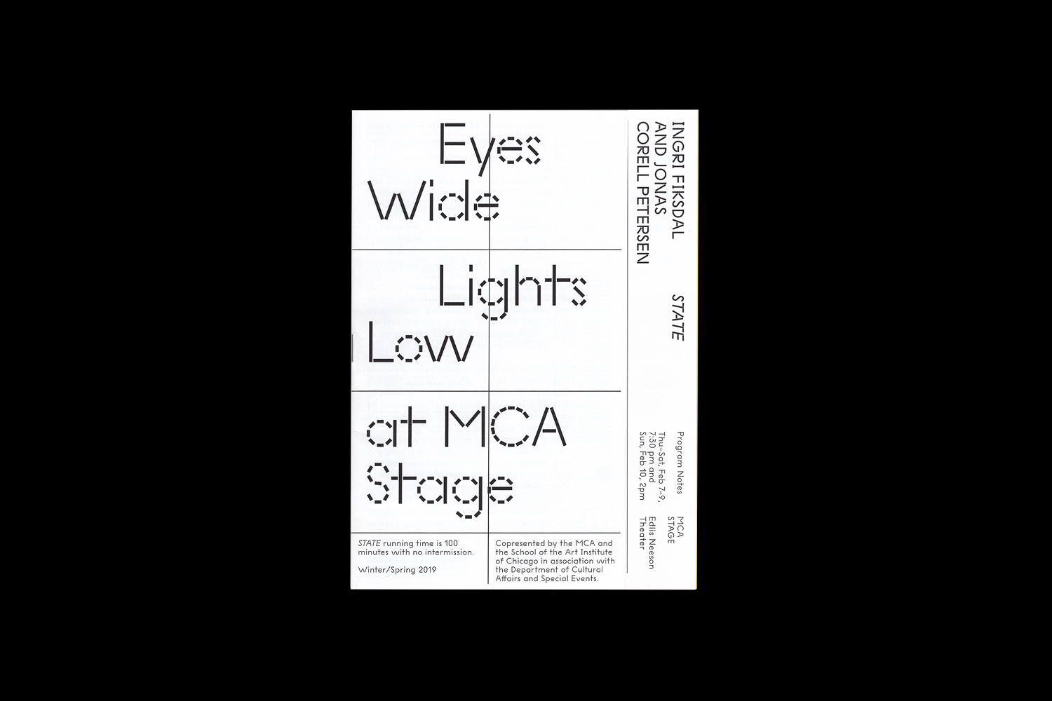 MCA STAGE PERFORMANCE BROCHURE