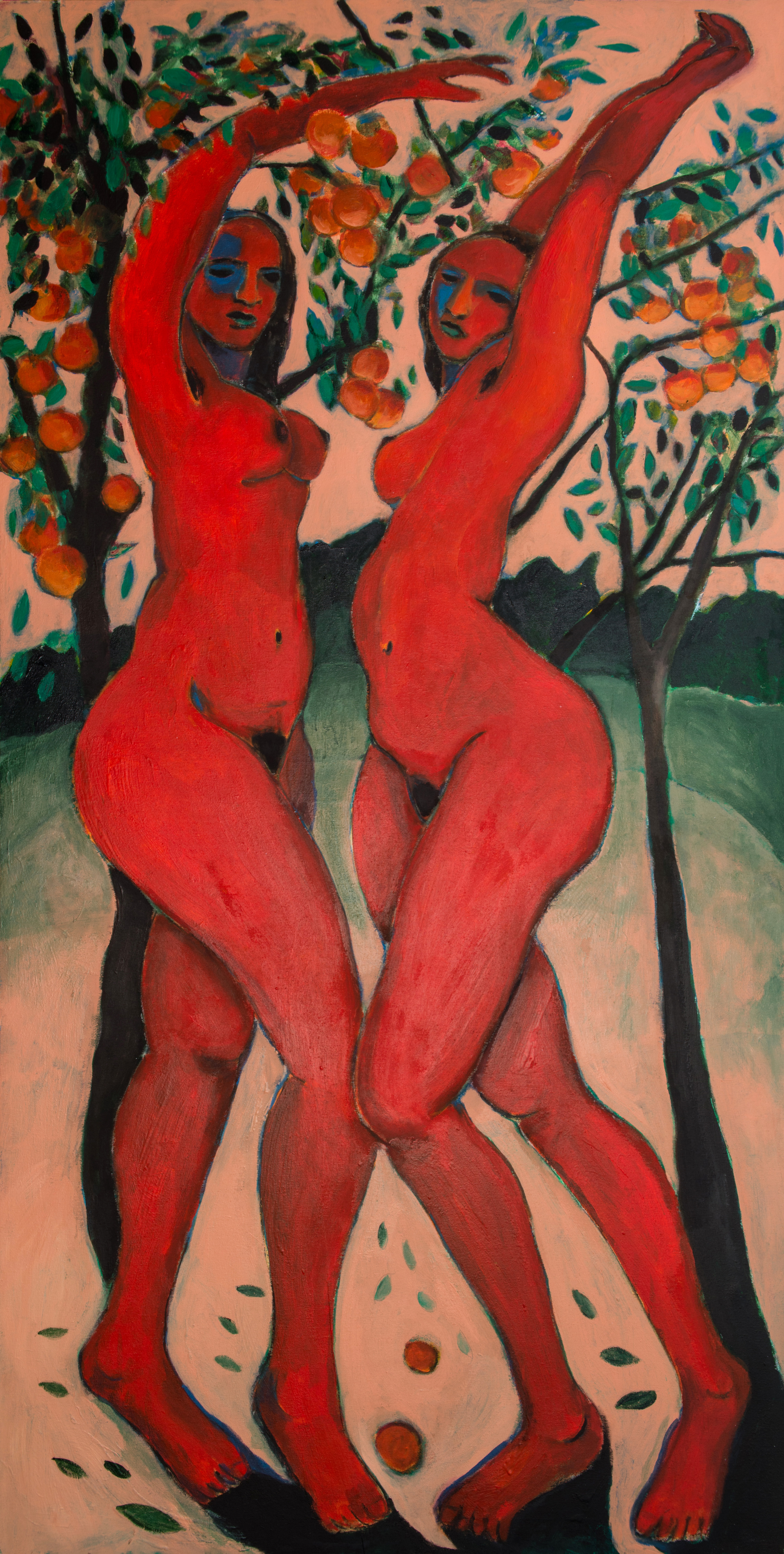 ‘Primordial’ series (Two Women and Orange Trees) 