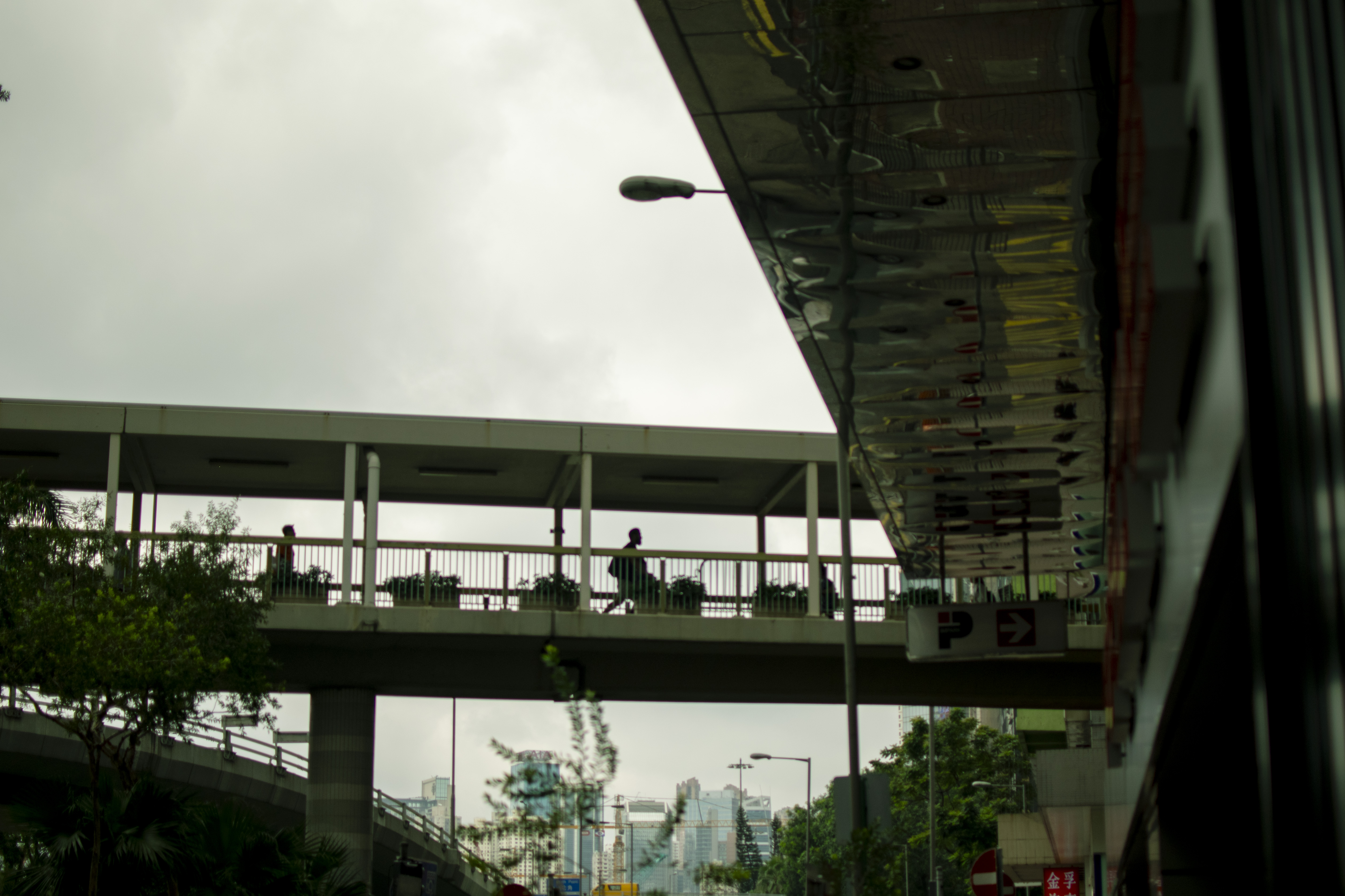 Puentes aéreos para caminar en HK central