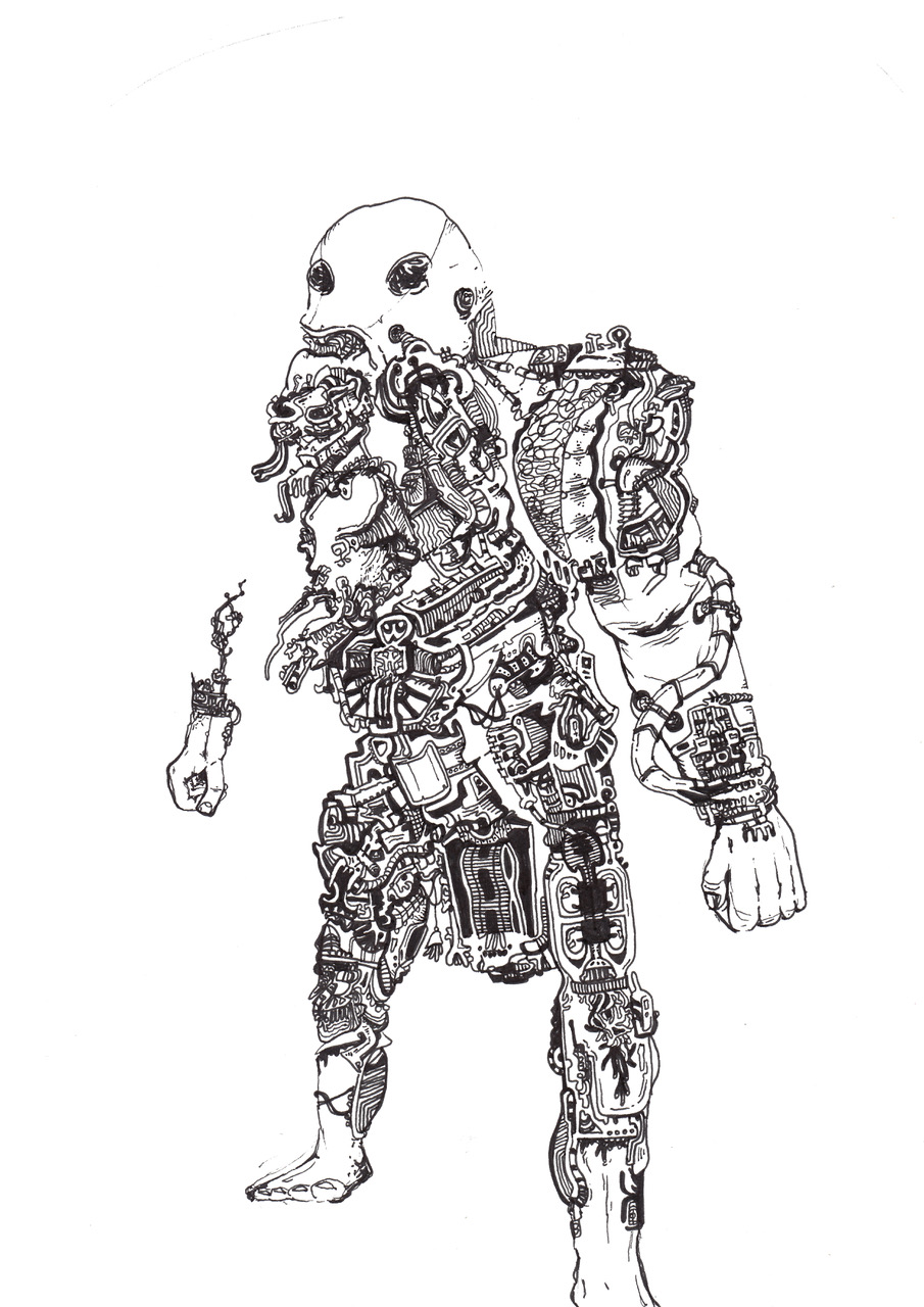 10. Automatic drawings (pen & ink)