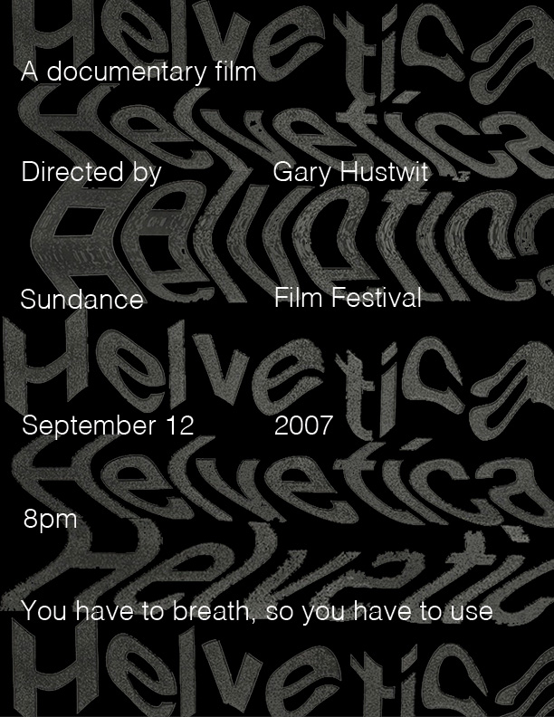 Poster for the film "Helvetica"
