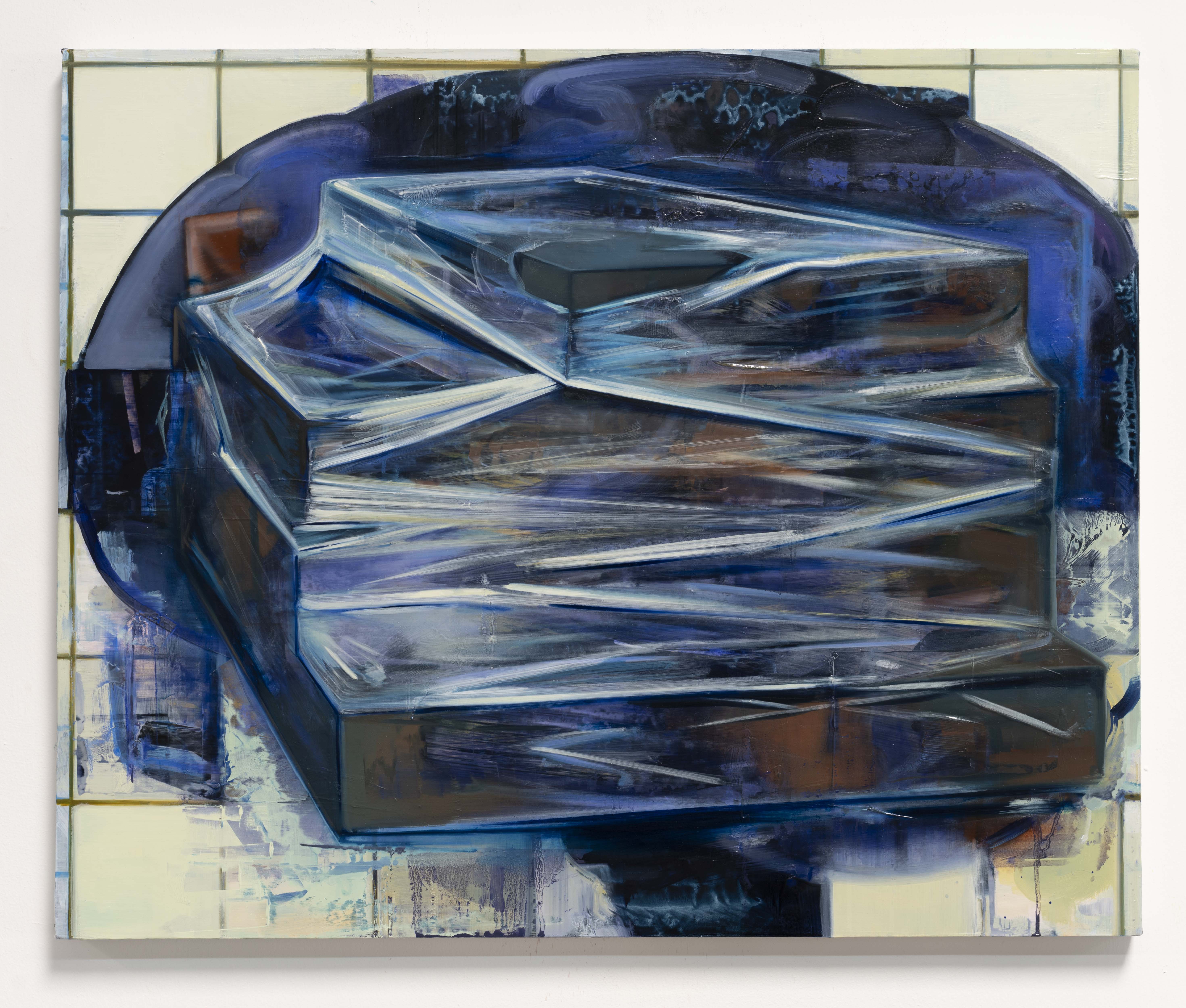 Cortex (plastique), oil on linen, 60 x 73 cms