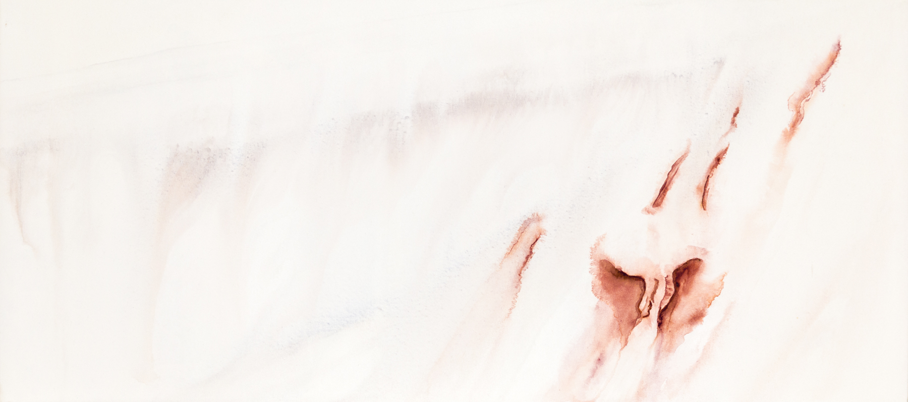Memory of being I. Acrylic on linen 46cm x 101.5cm