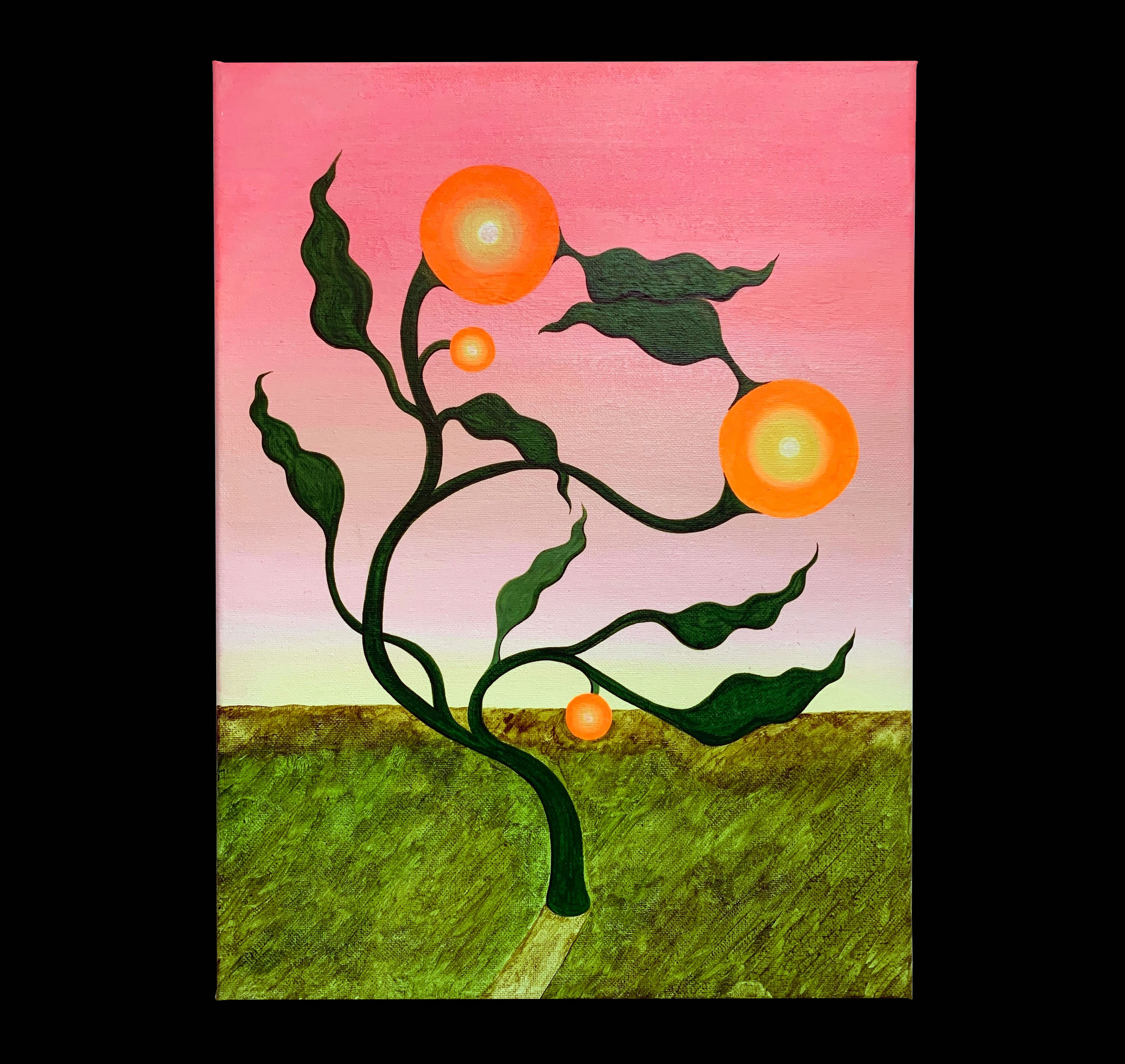 Dusk Dancer No. 1, 2022, acrylic on canvas, 23 x 30 cm