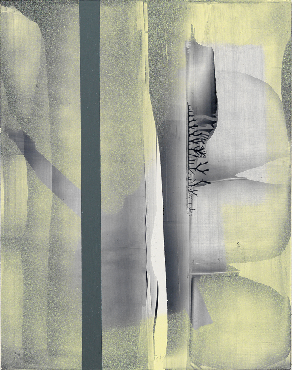 Untitled, acrylic on board, 14" x 11", 36 x 28 cm 