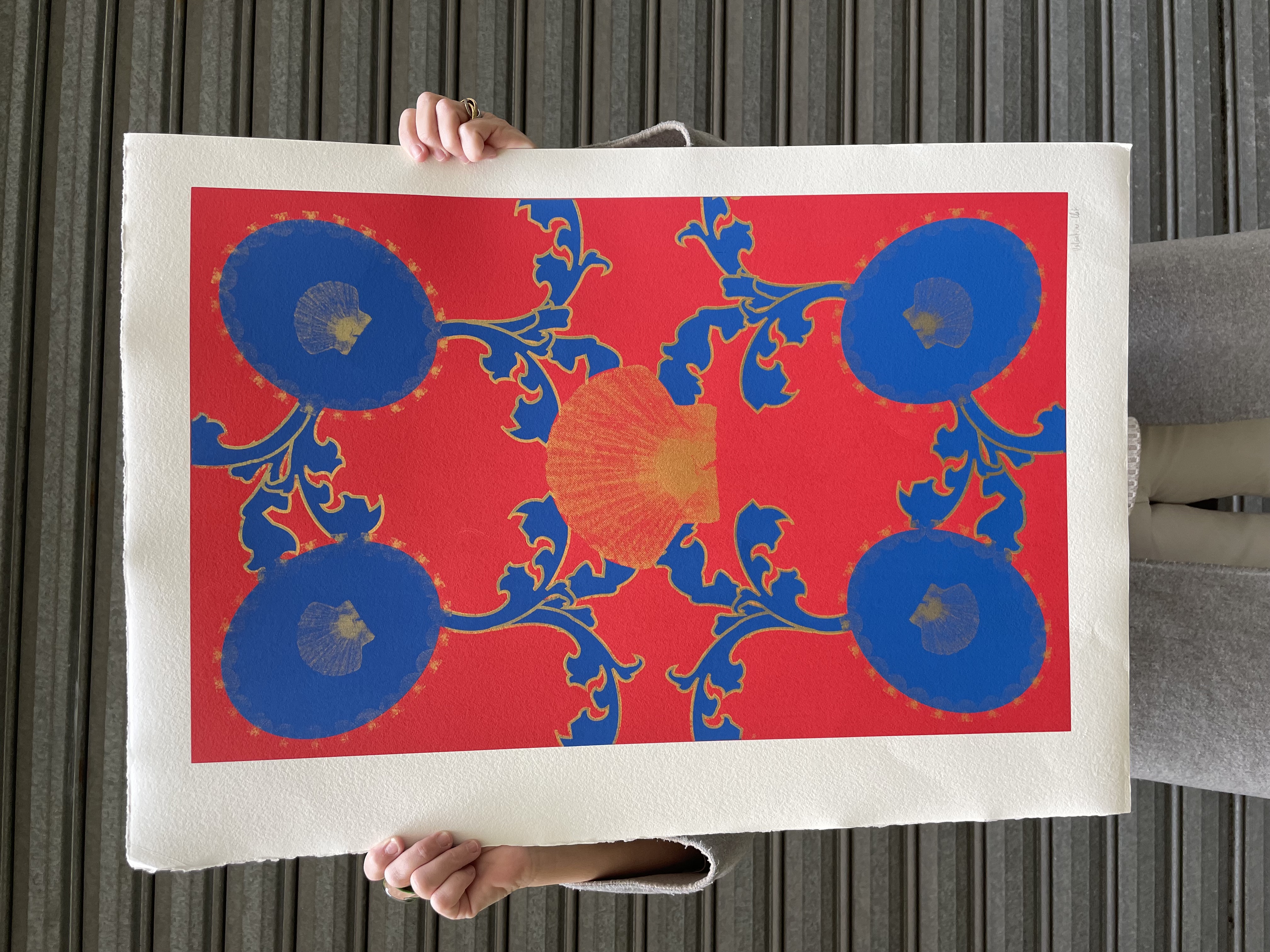 Coquillage 2 - Sérigraphie 100x80cm - 30CHF