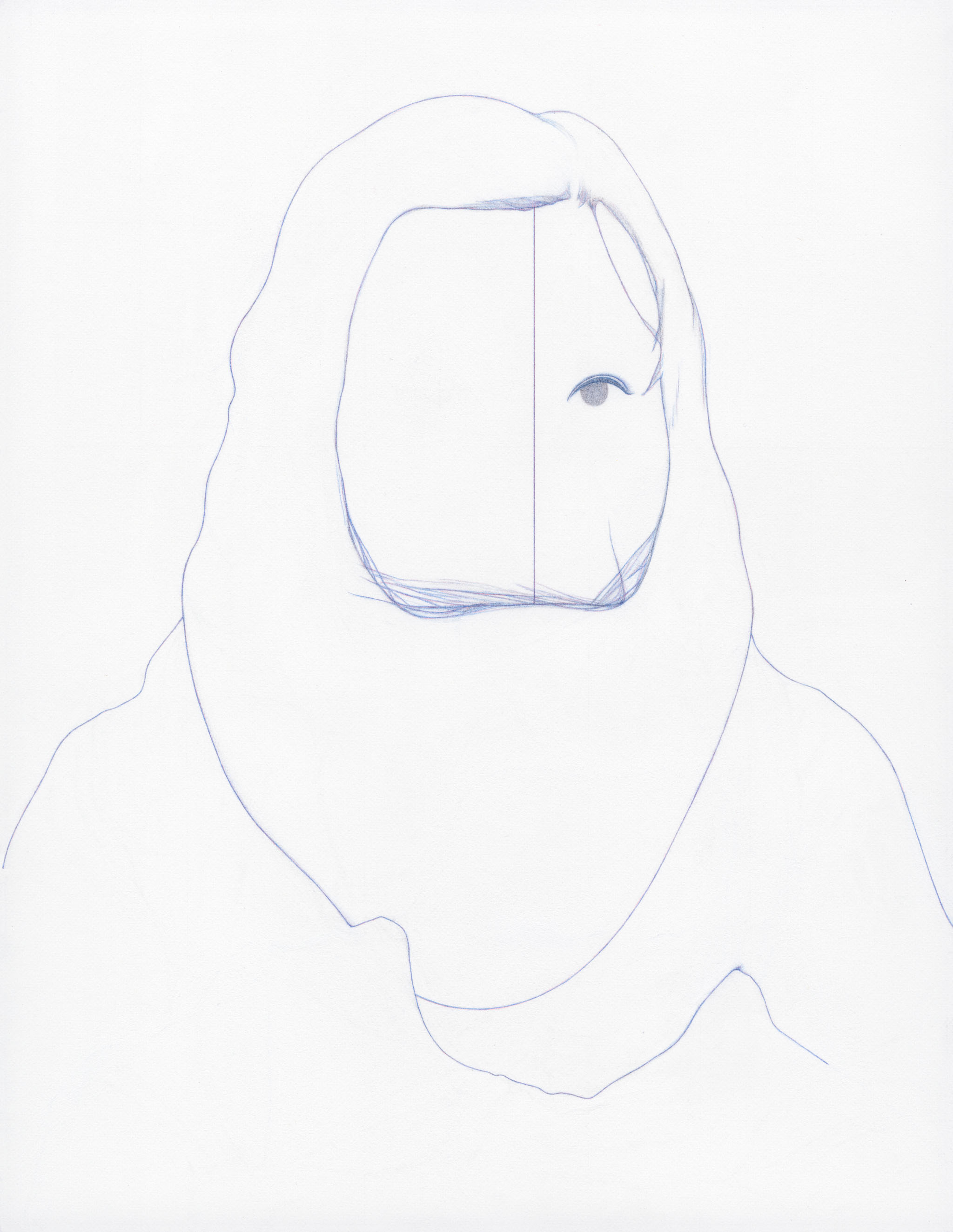 Unlikely 11x8.5 colored pencil and graphite on paper 2012