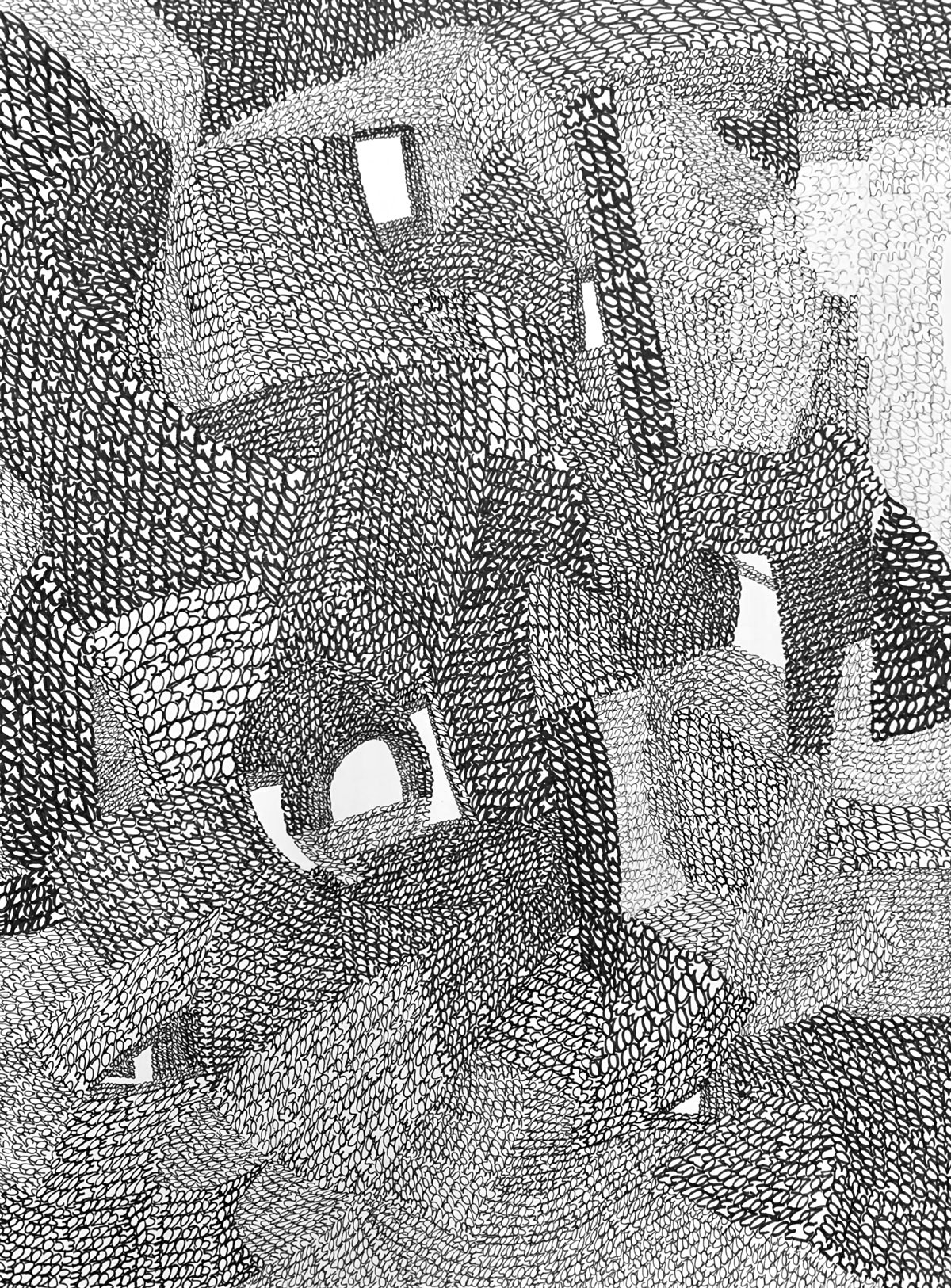 21/38 — BANAL DEJA VU  Archival ink on Bristol, 9" x 12" (2020 works).2010-ongoing.