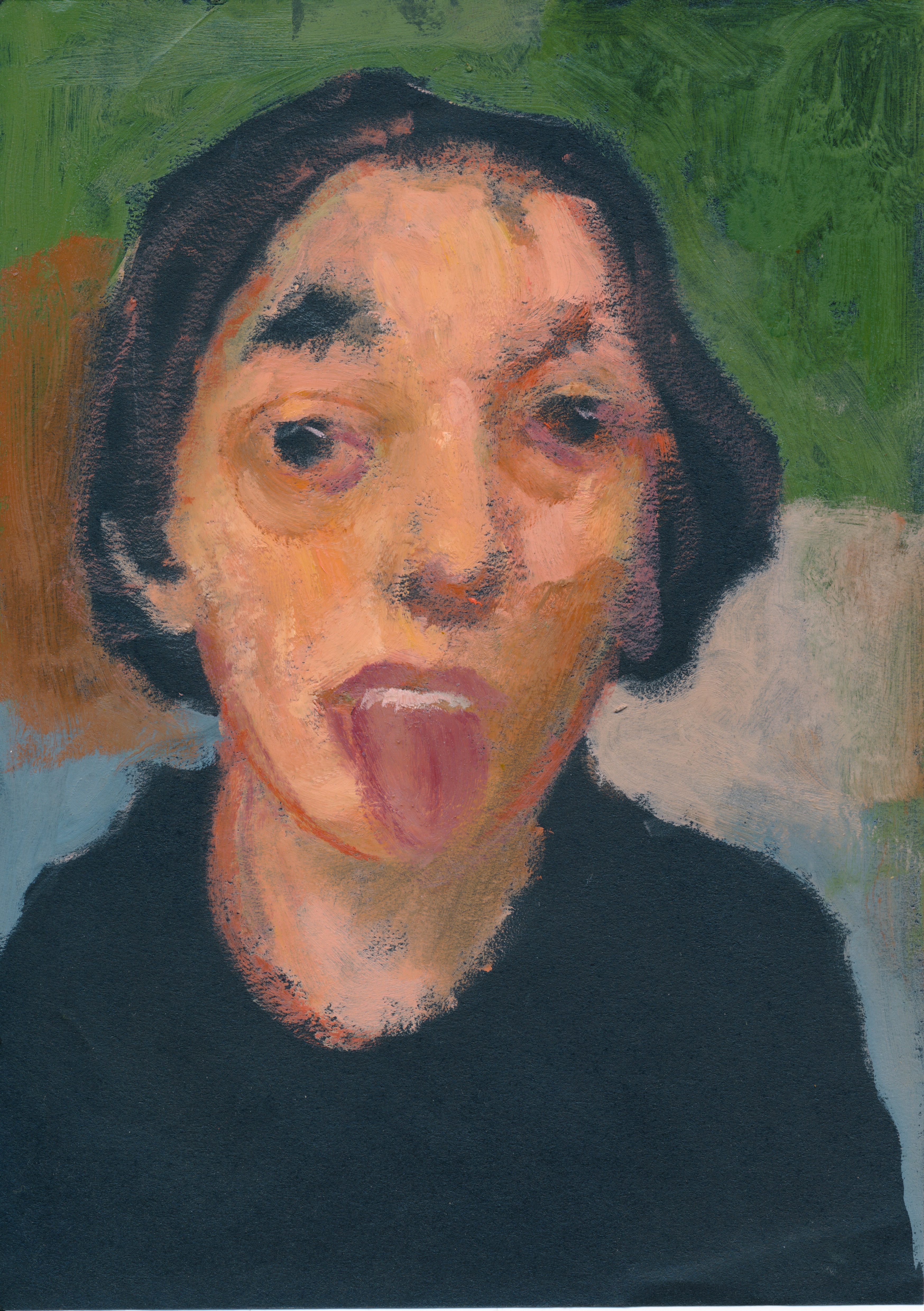 Portrait 2020 Oil on paper 21x15CM