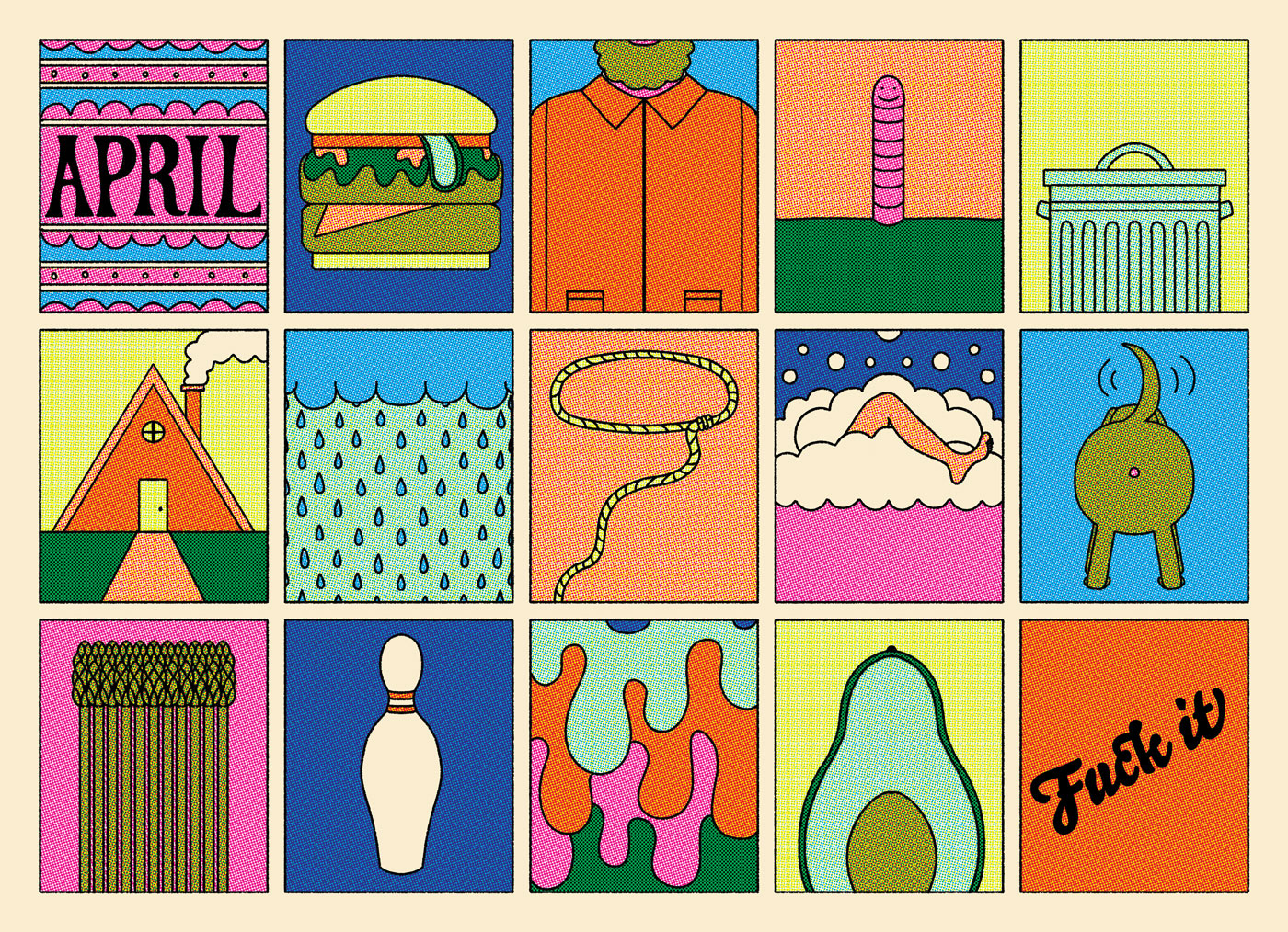Monthly postcard series, "For regular correspondence"
