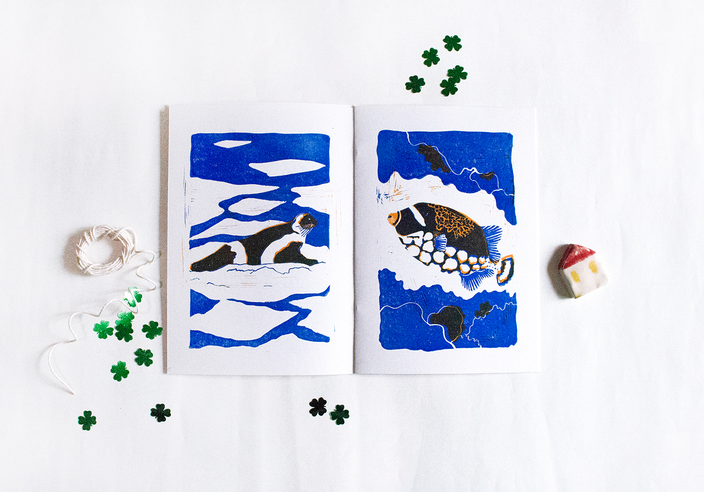 A seal and a clownfish