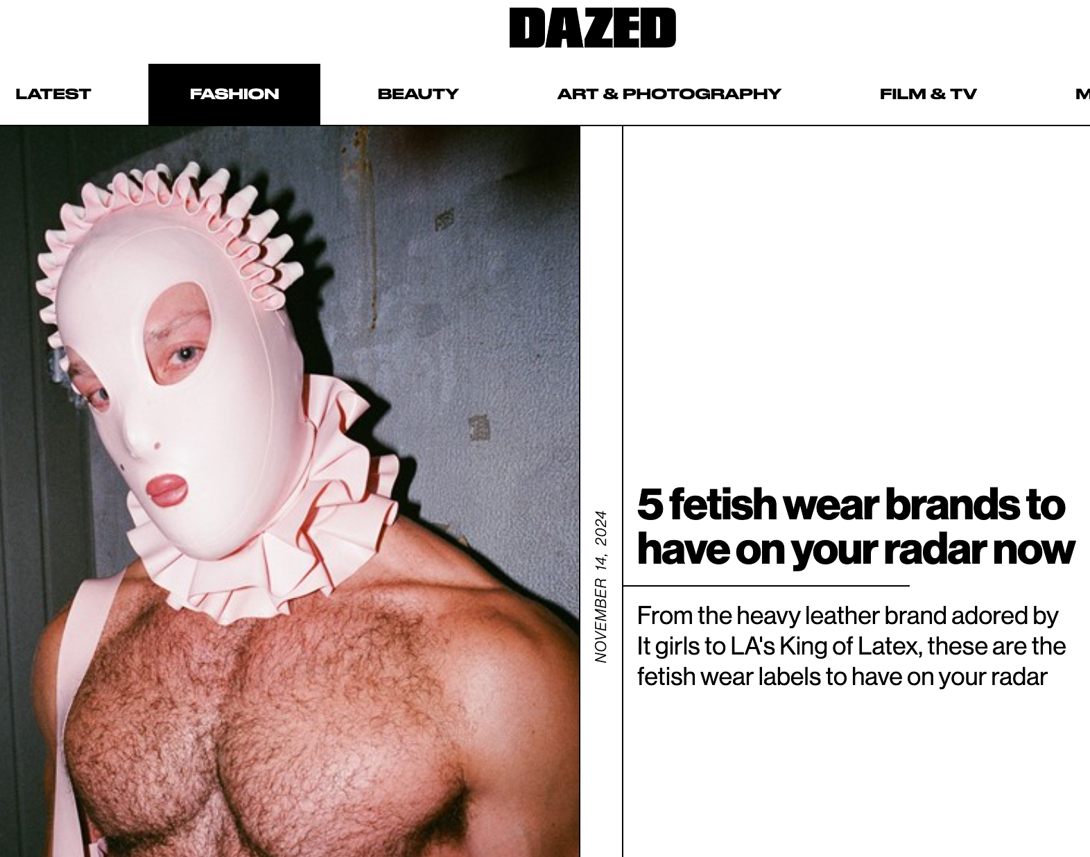 Dazed article 2024