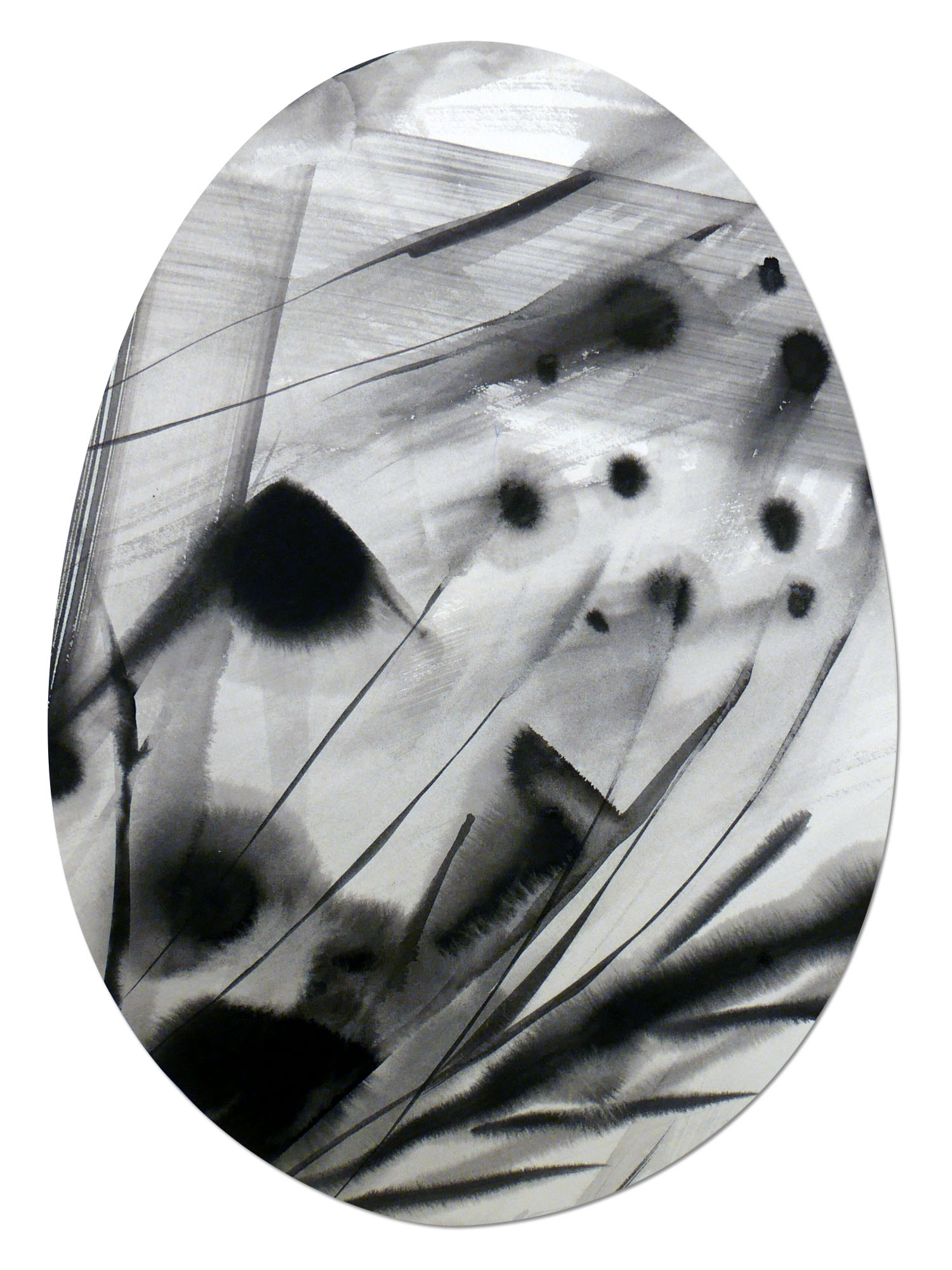  Enter 1  Sumi ink on paper, 9" x 12.75