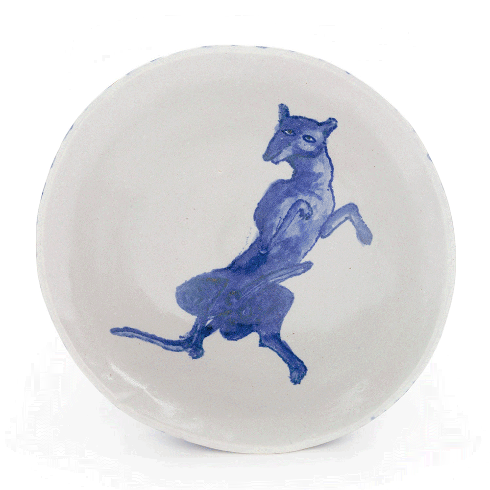 Blue creatures on a light ground, 17 November 2020, set of 10