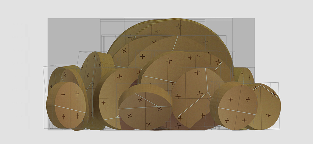 The short elevation rolls out of the gallery.