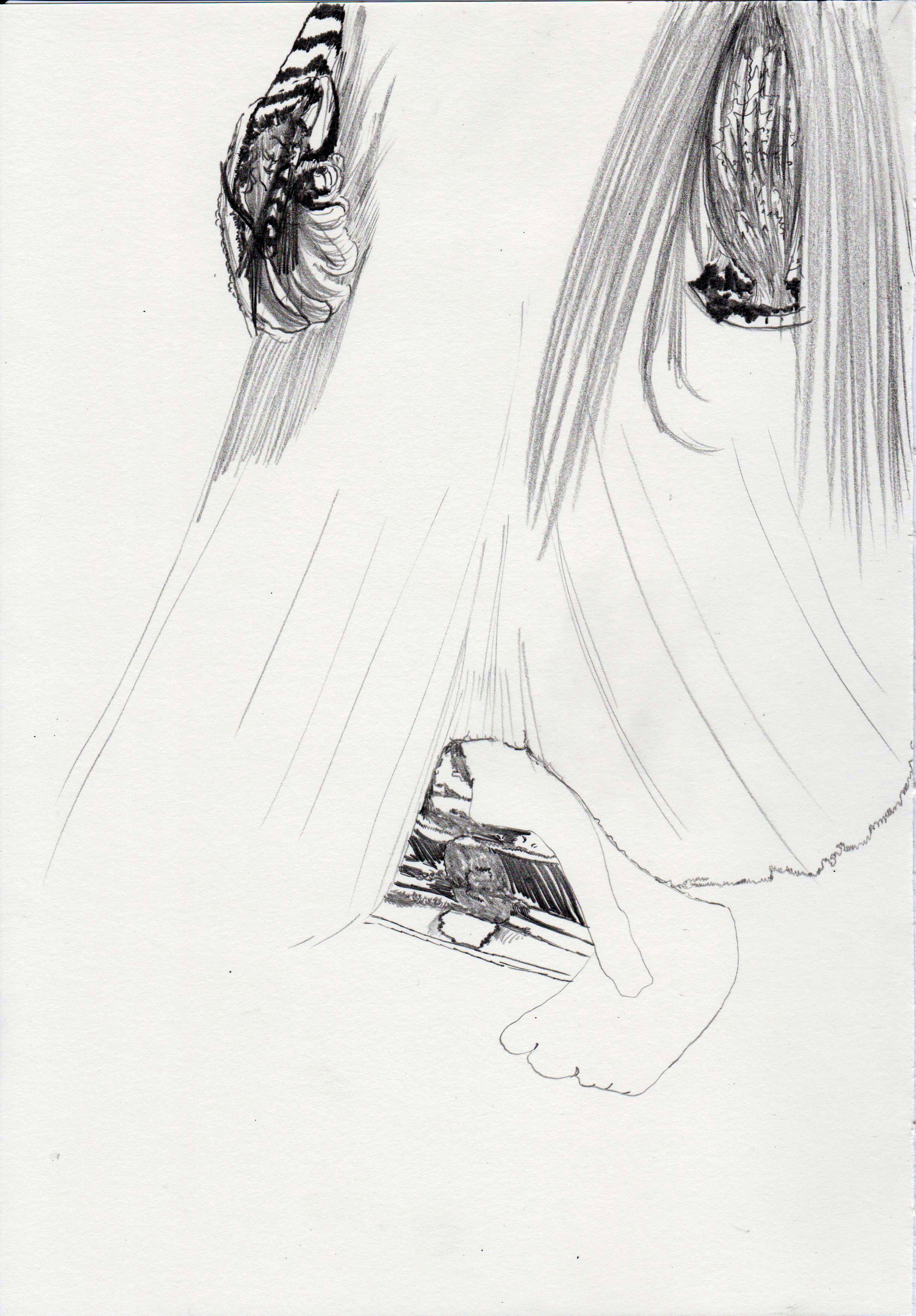 "Untitled", 2017. Pencil on paper, 29,7 x 21 cm