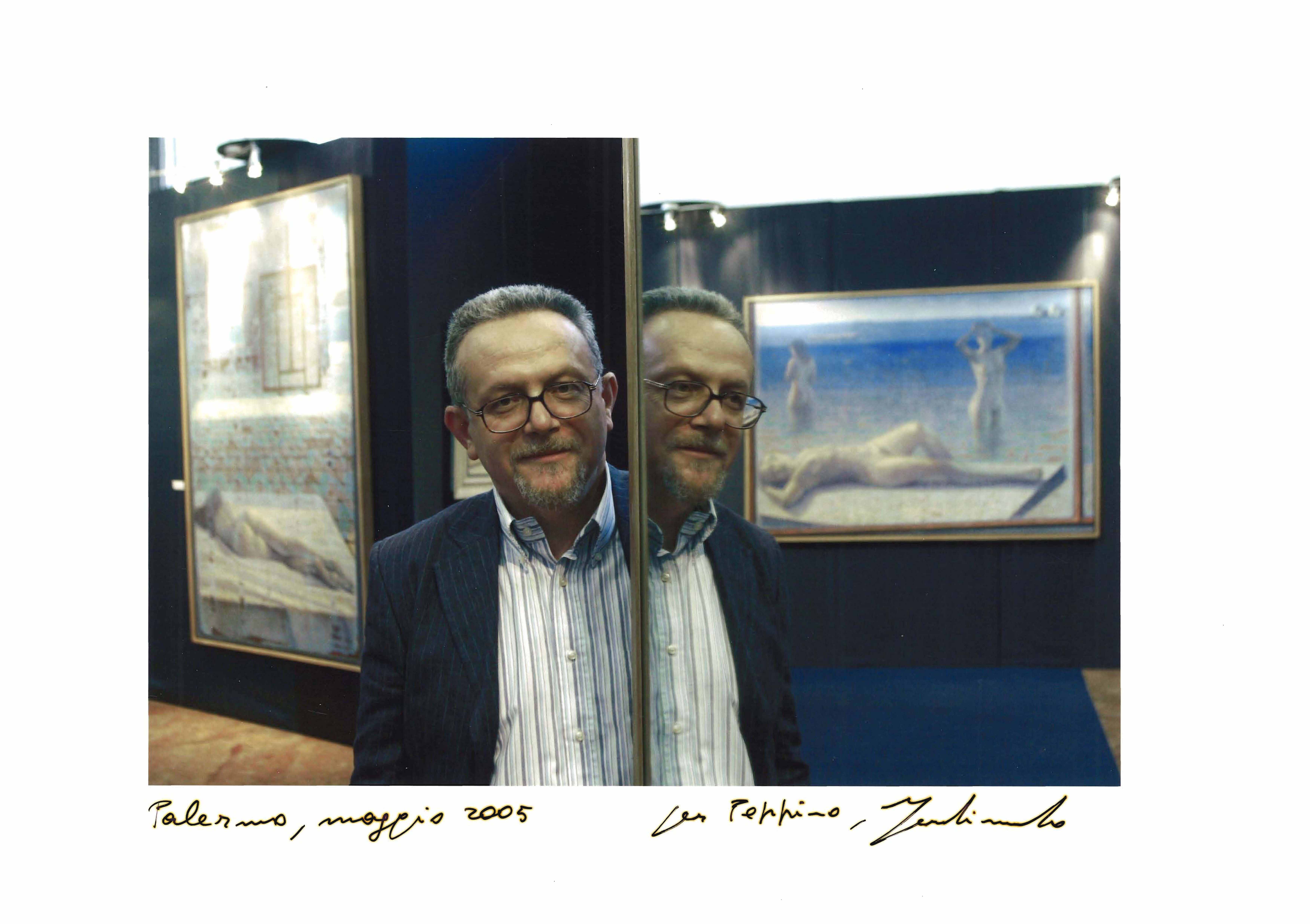 Giuseppe Modica al Loggiato di San Bartolomeo, Palermo, 2005, foto Ferdinando Scianna