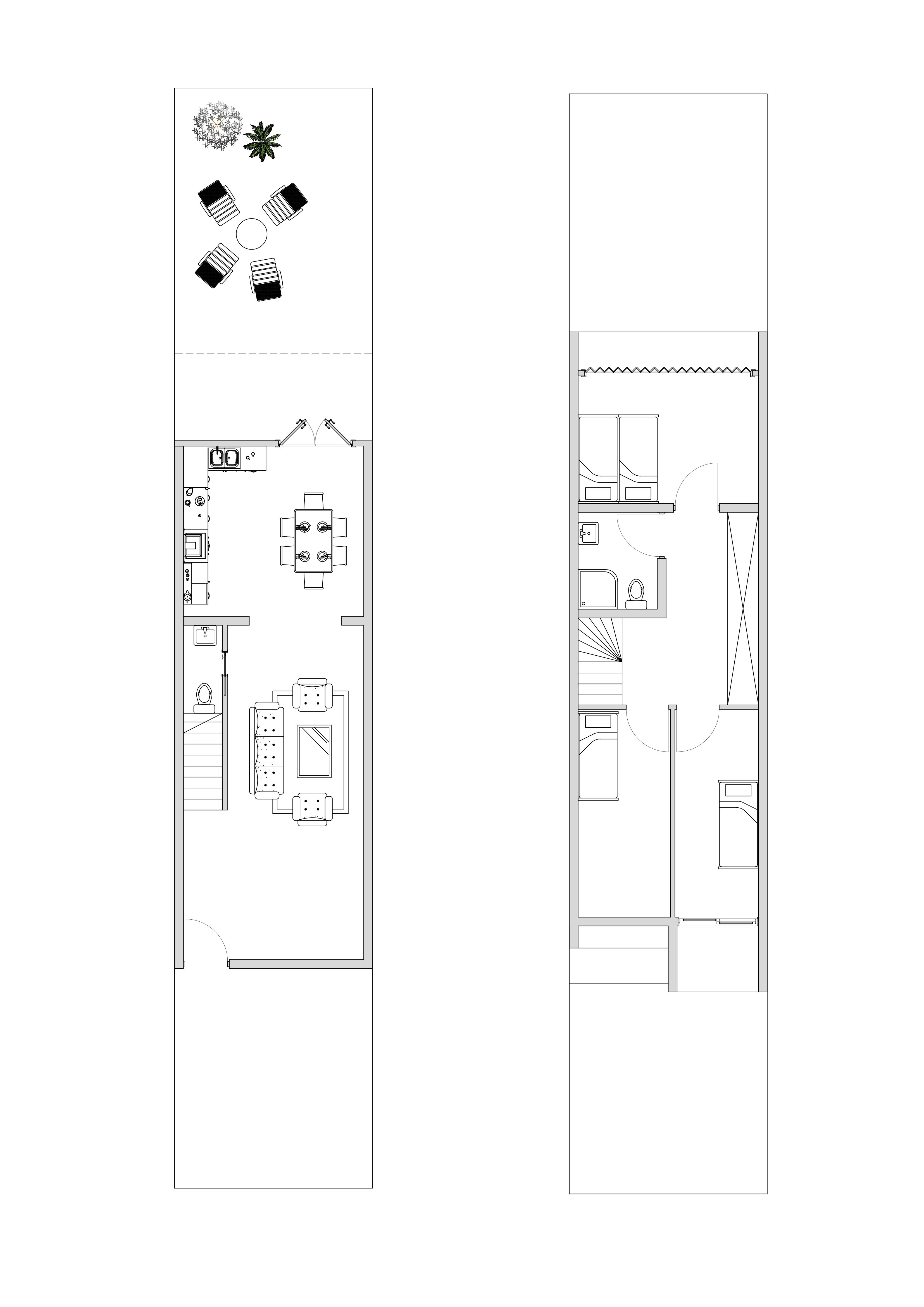 Floor Plans - Ground (left) / First (right)