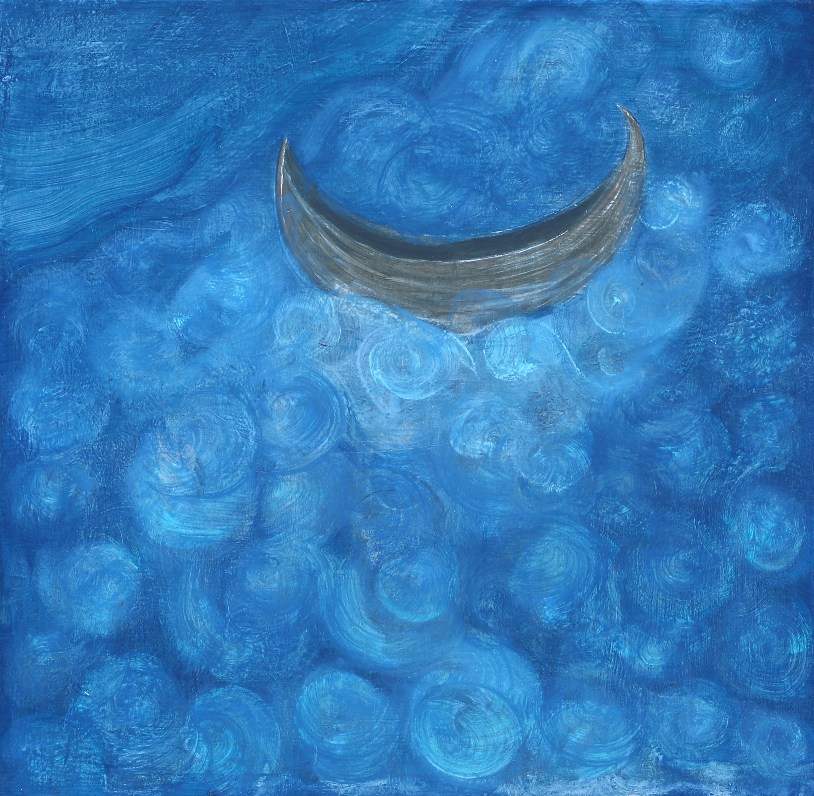 Shipwreck, 2024, 40x62cm, oil on gesso panel