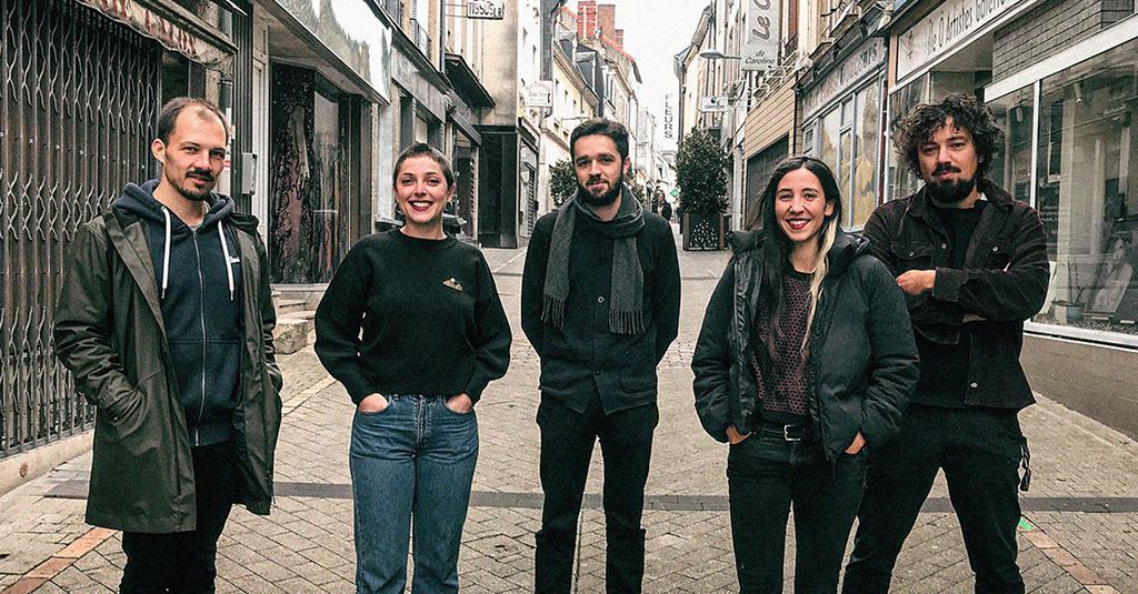 de gauche à droite : Charles, Delphine, Gautier, Tifenn, Gabriel