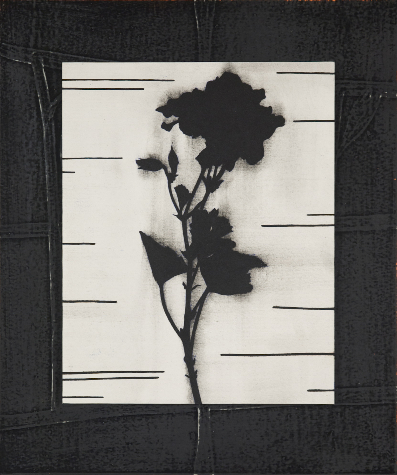 Untitled 2015, acrylic and alkyd on paper/aluminium and panel, 31 x 26 cm 