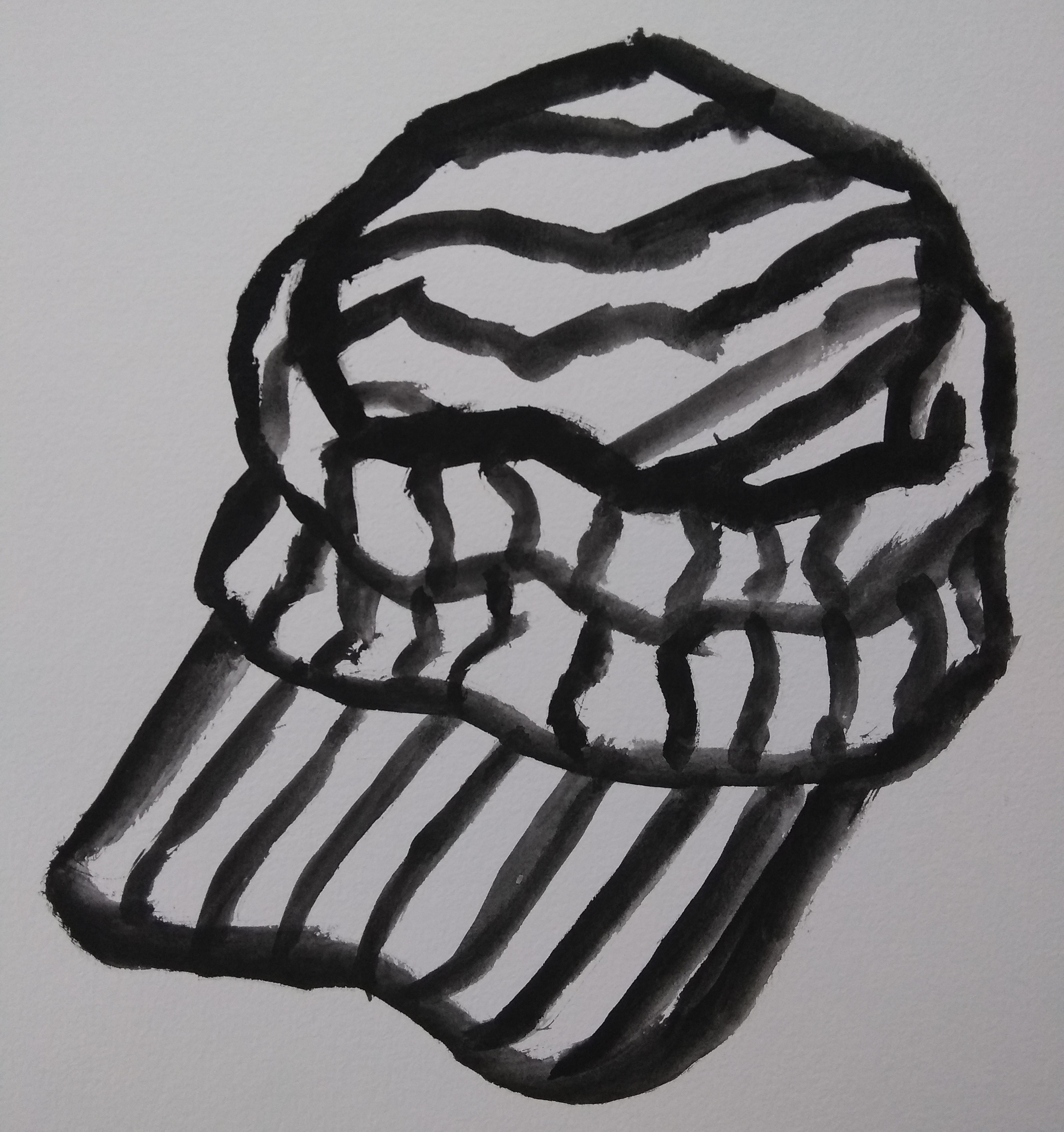 isto é um boné | 19cm x 17cm | Maju Sampaio | 2020 | guache sobre canson