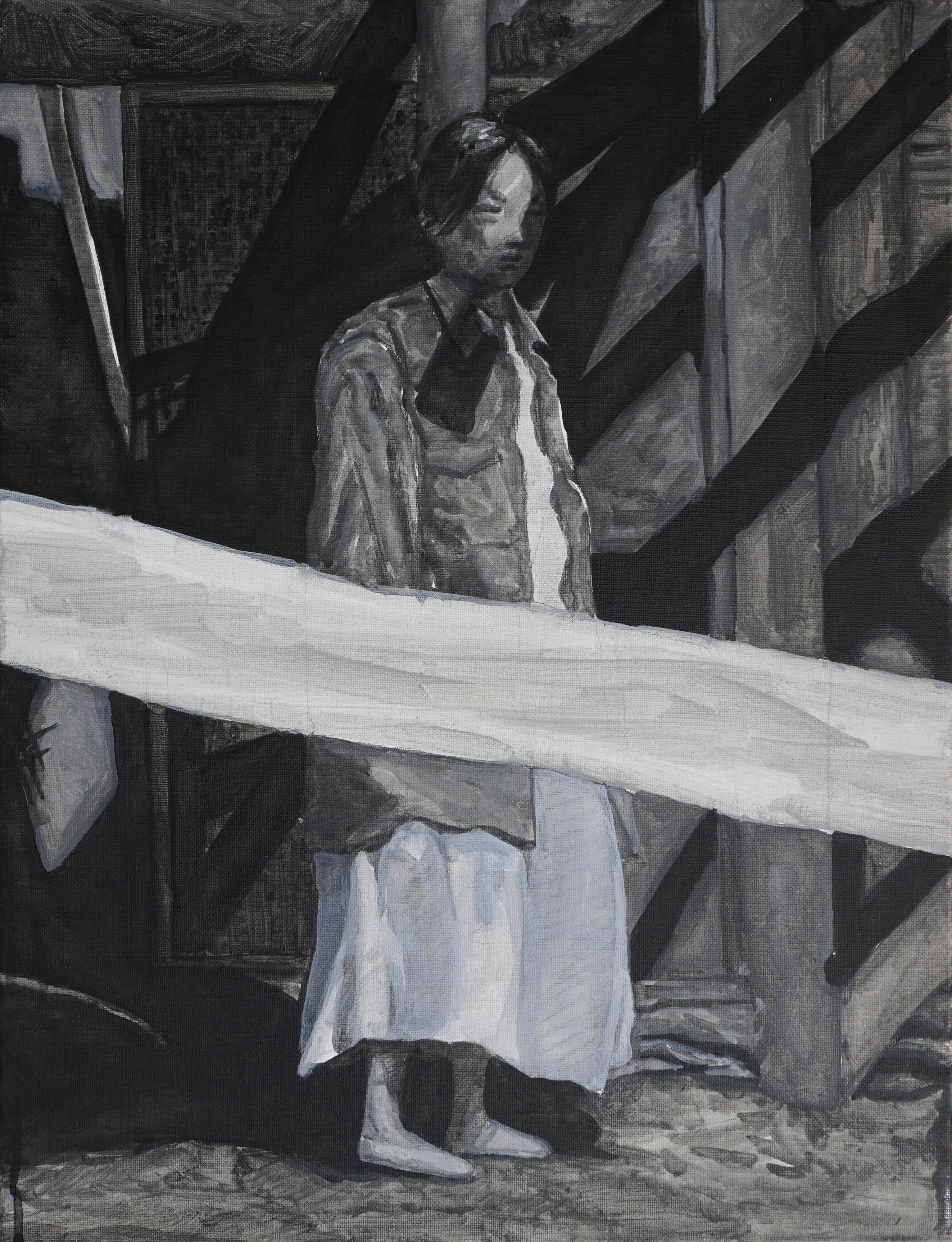 수호신 a great-great-great-great-great-great-great-great-guardian_ acrylic on canvas_53x33.4cm_2024