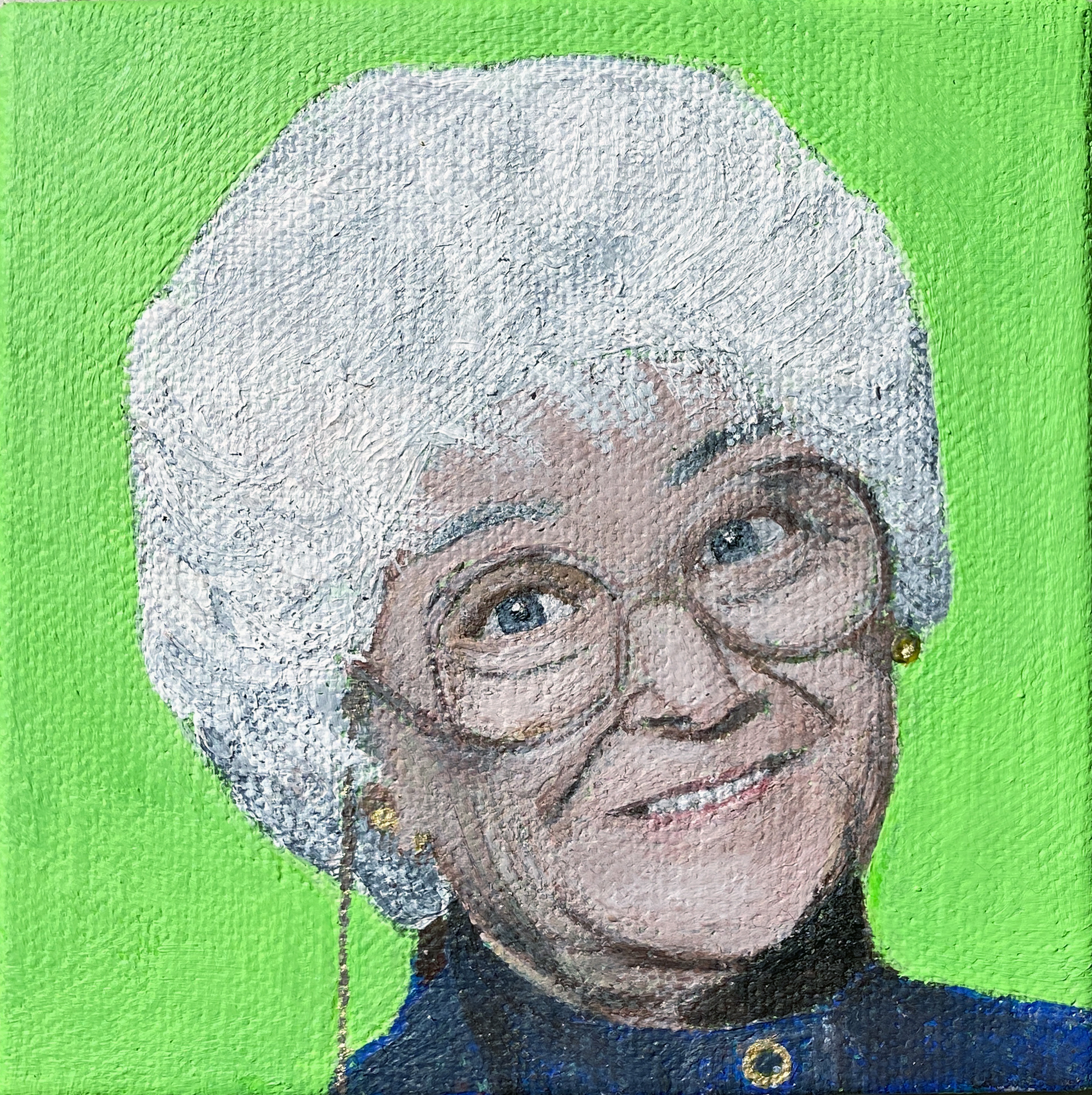 "SOPHIA"10 x 10 cmAcrylic on canvas£125 (UNFRAMED) ︎