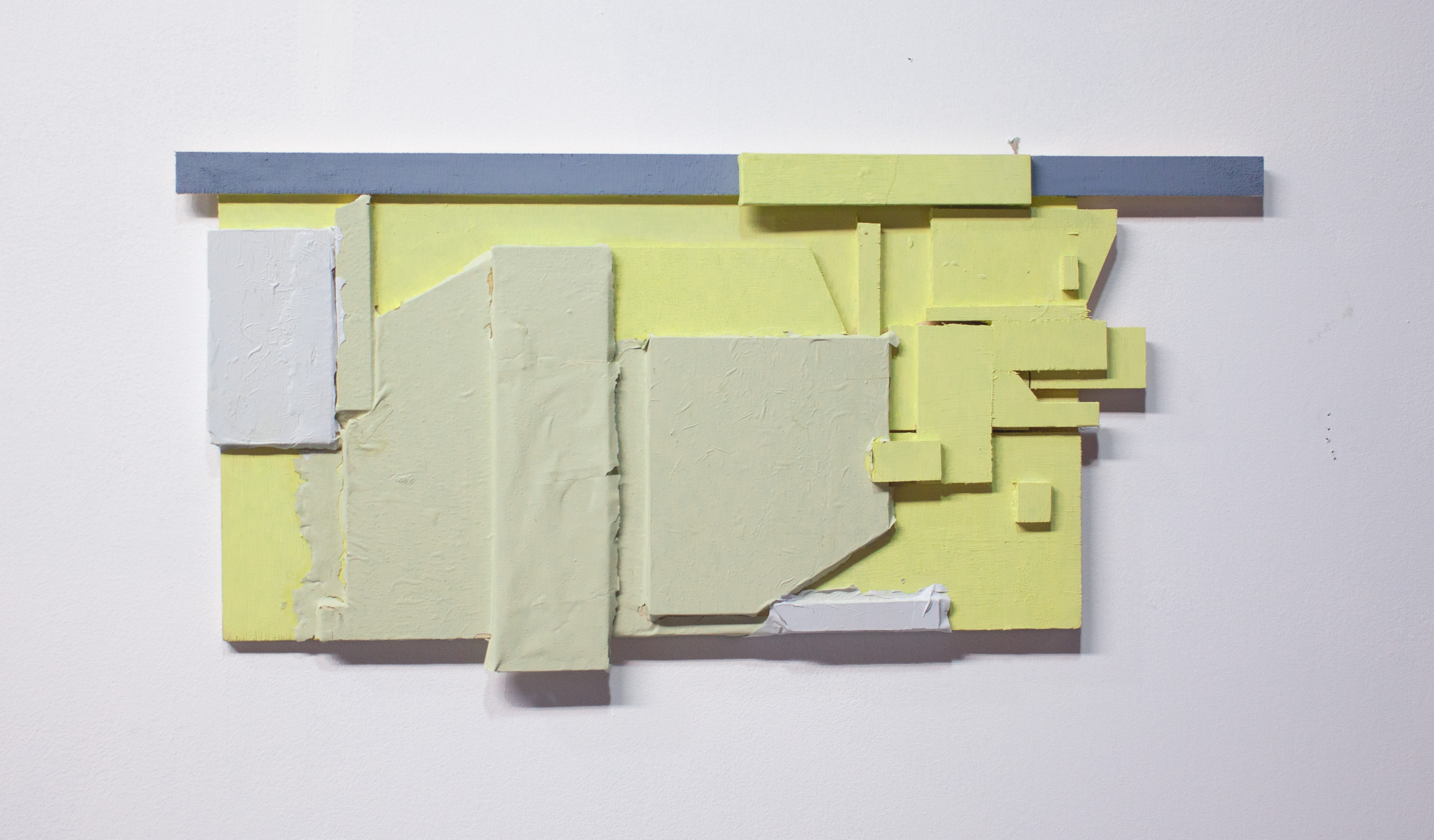 This house is not a Home yet, paint skins and found pieces of a home, 10 x 19, 2024