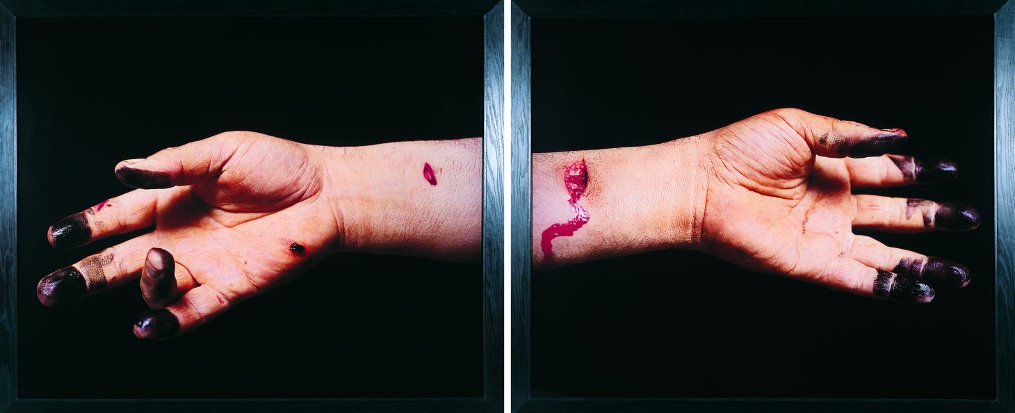 Andres Serrano, Untitled (Knifed to Death I and II), 1992 (all images courtesy the Museum of Contemporary Art Chicago)