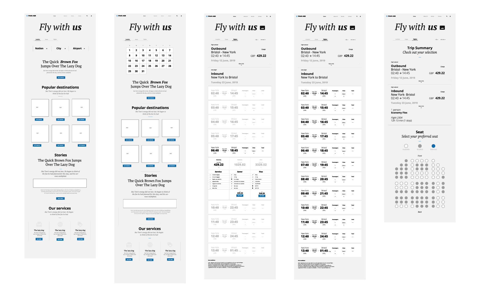 Wireframes