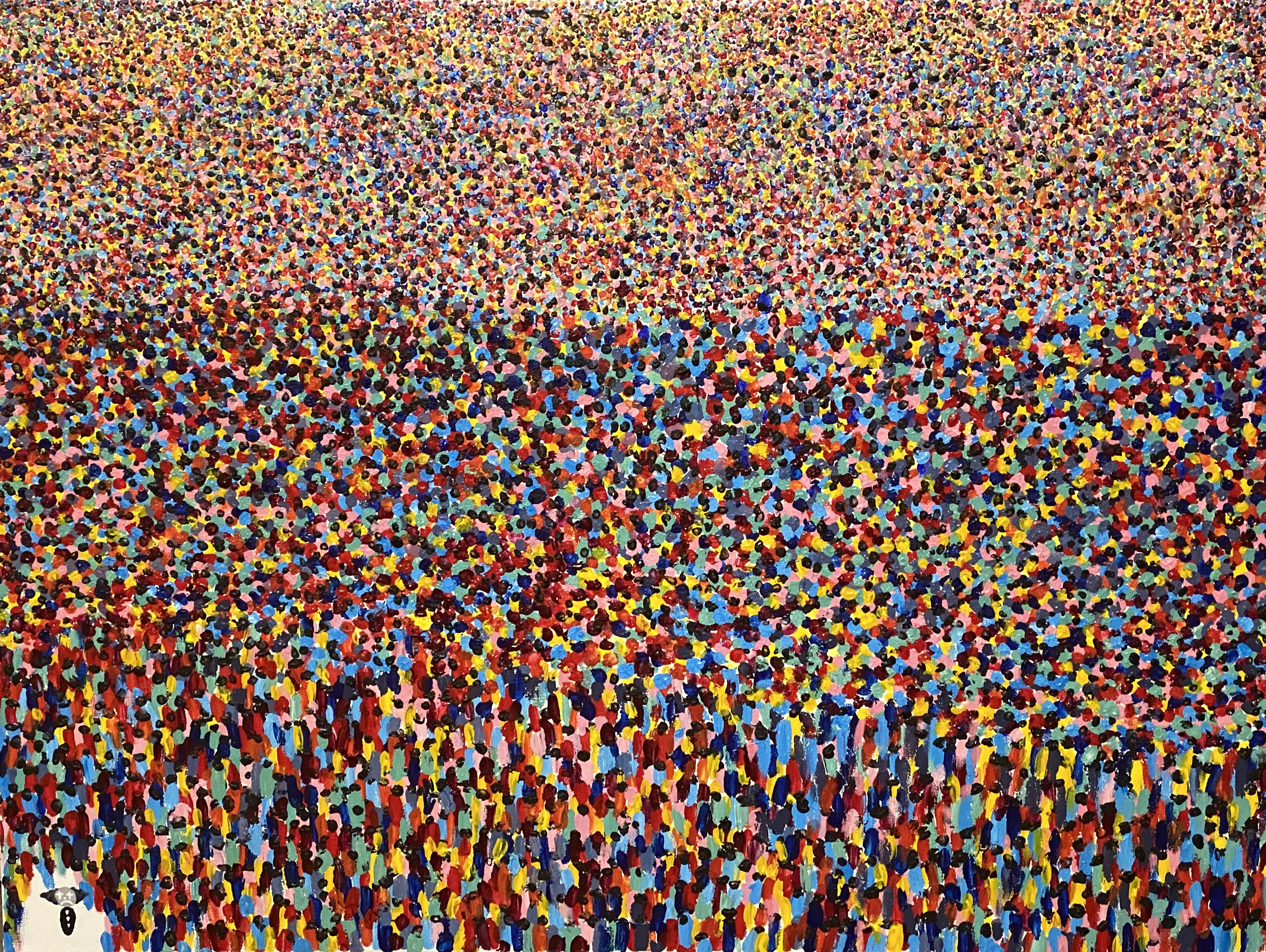 exercise in letting go, acrylic on canvas, 30x40, 2022